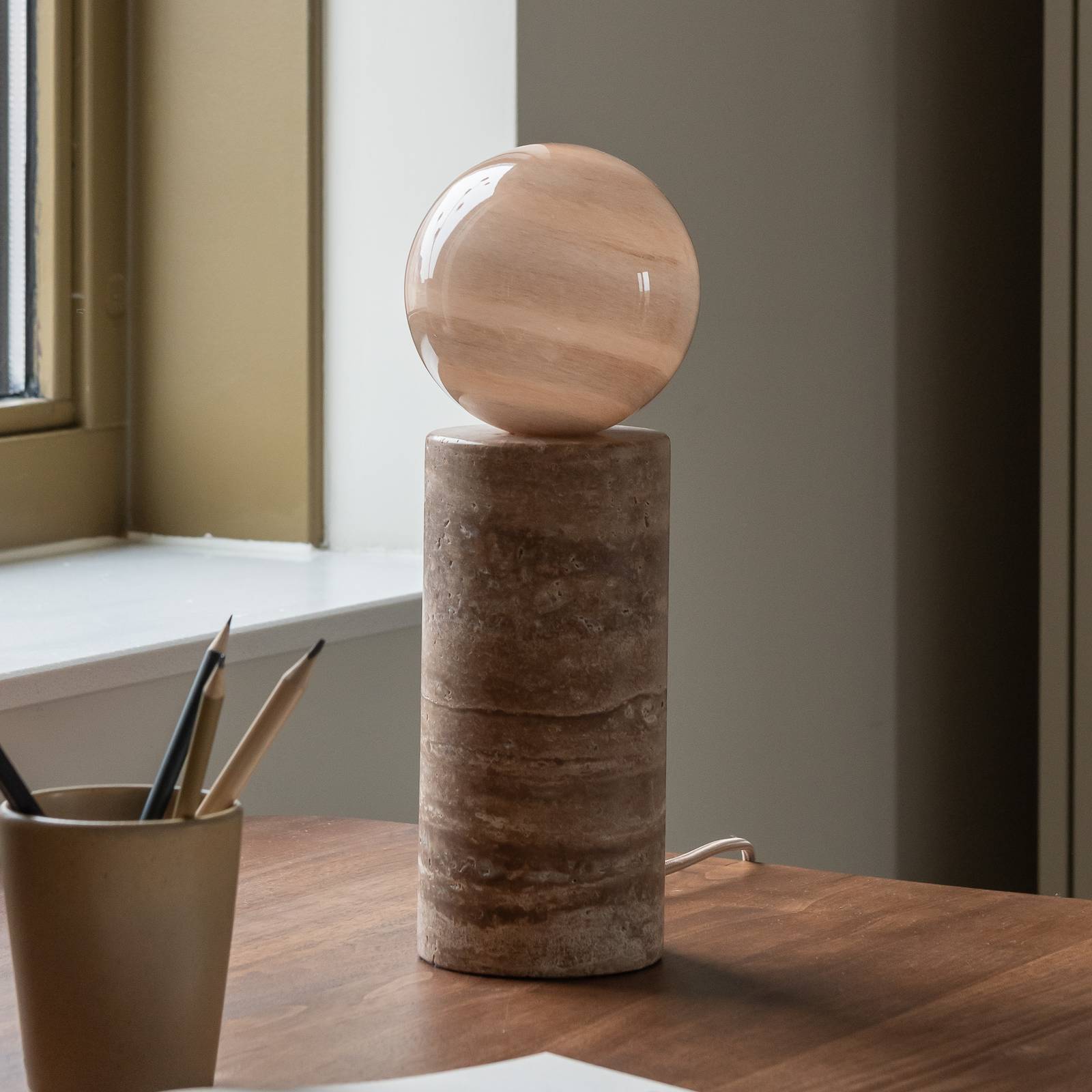IT'S ABOUT ROMI Tischlampe Tivoli, sandfarben, Höhe 33 cm günstig online kaufen