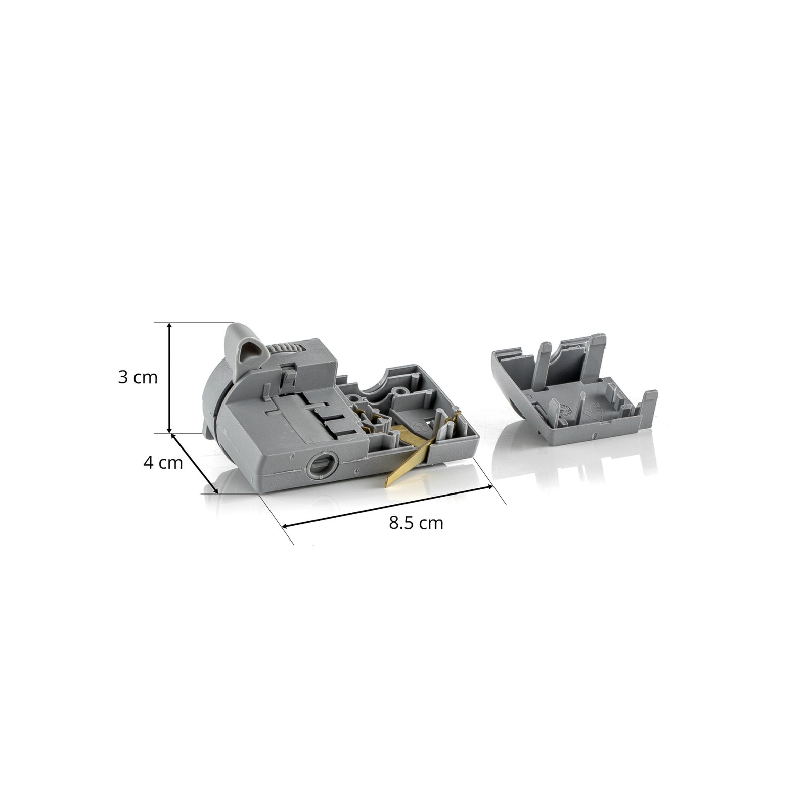 noa multi-adaptador de 3 circuitos, capacidade de carga 5 kg, cinzento