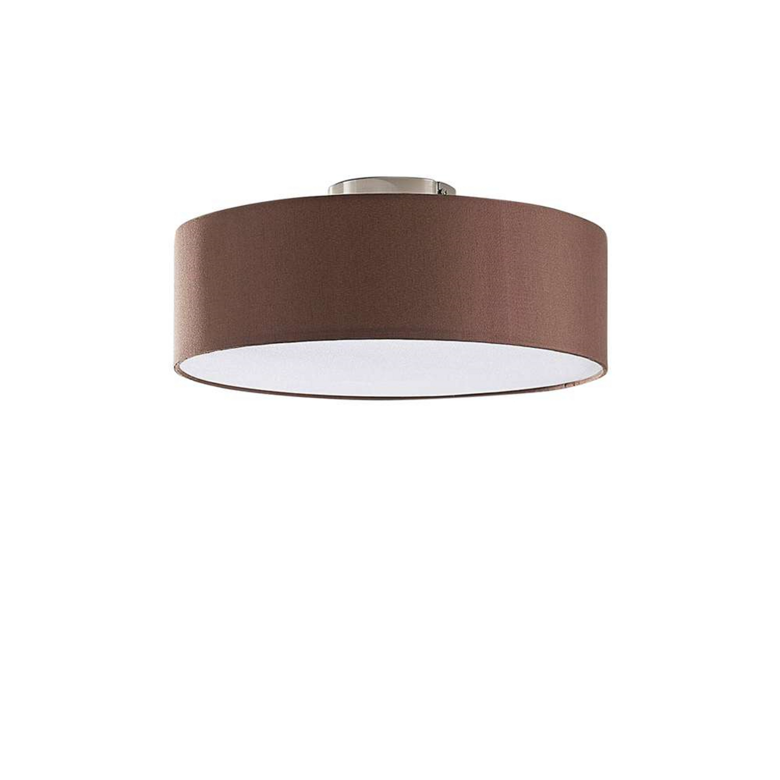 Sebatin Ceiling Lamp Ø40 Brown/White/Nickel - Lindby