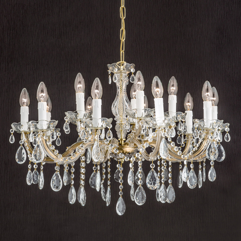Lustre Dolores avec cristaux à 15 lampes
