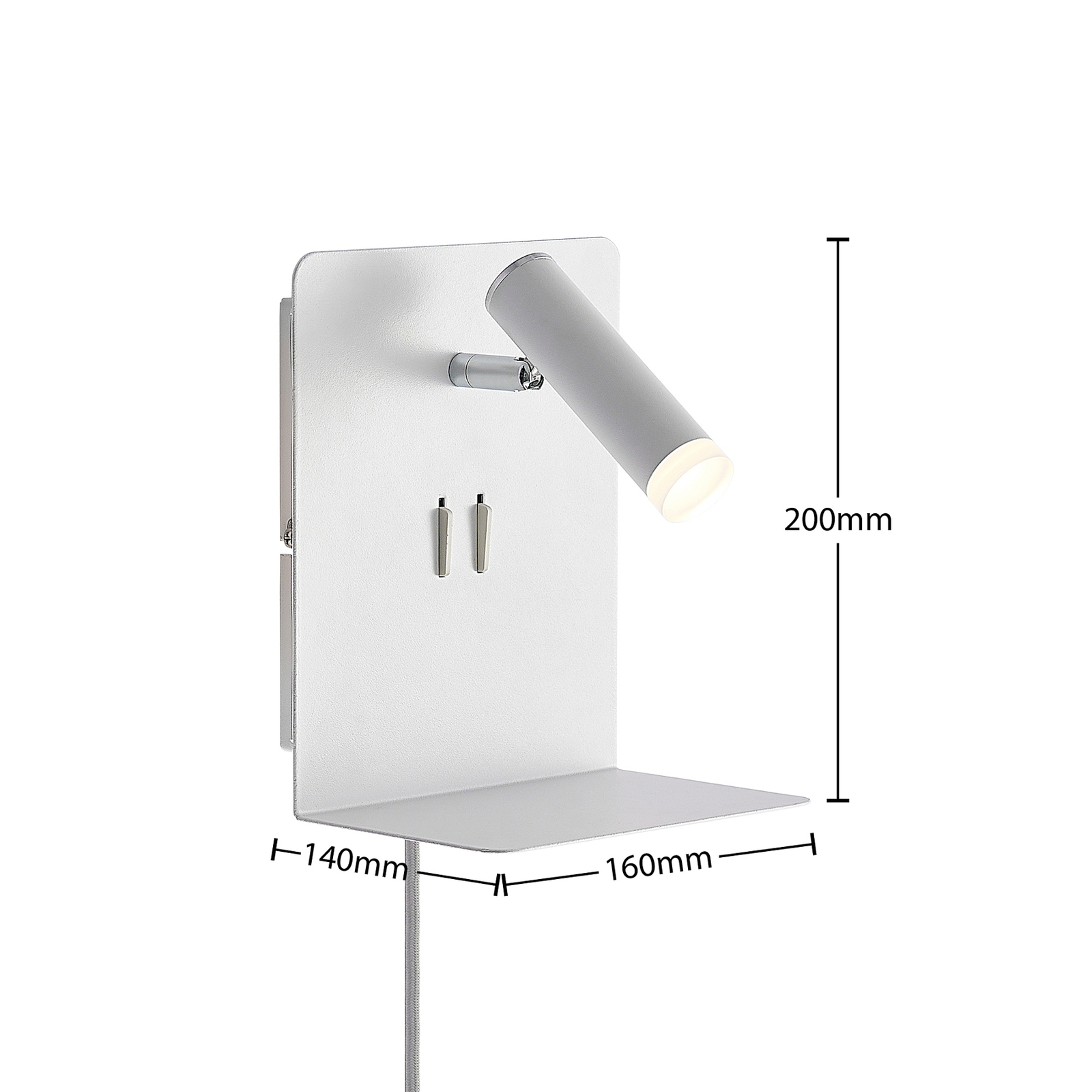 Zavi LEDAplique de Pared USB White - Lucande