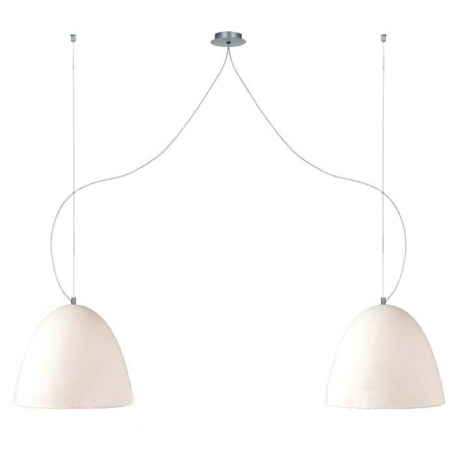 Suspension Bell couleur sable 21 cm 2 lampes