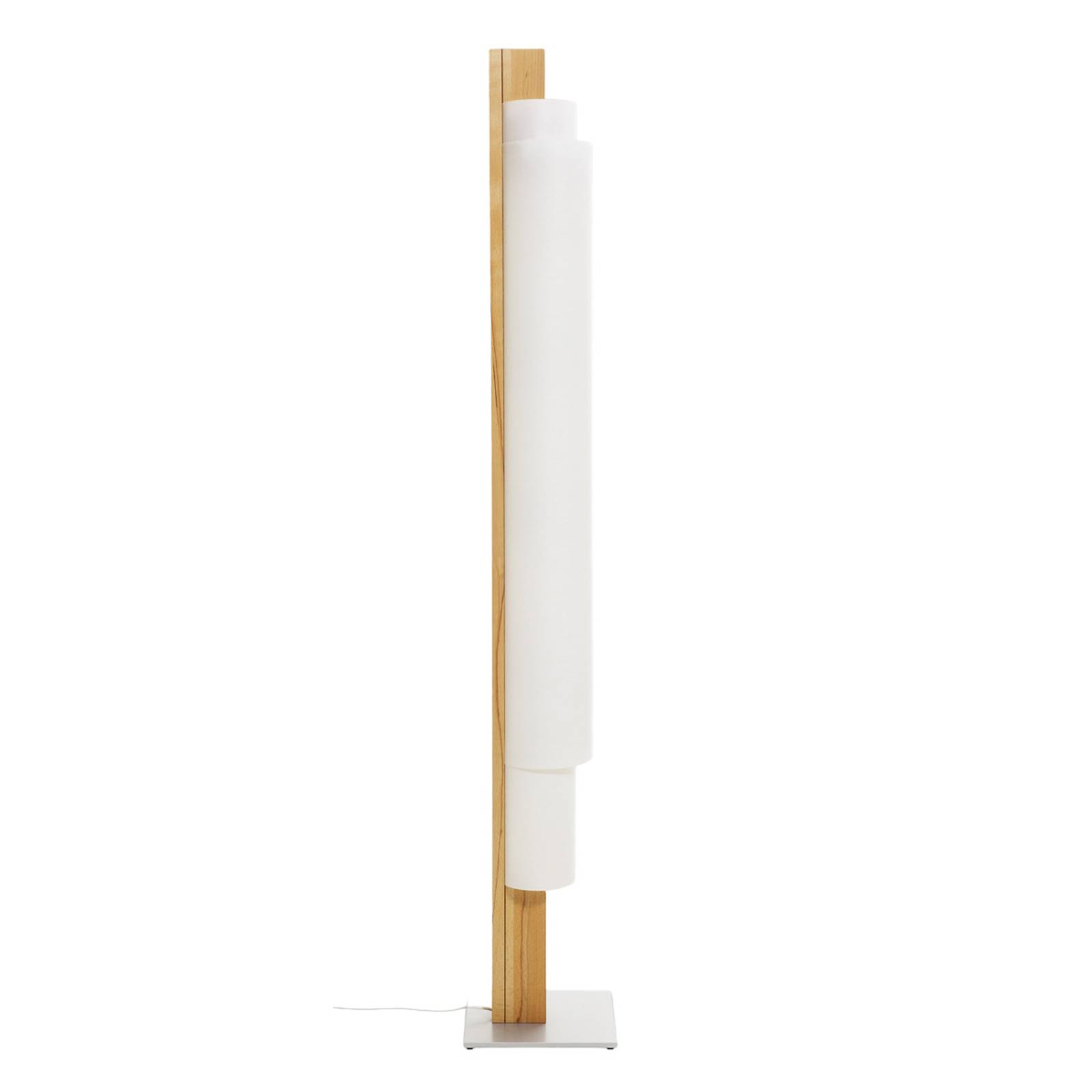 Domus Lampadaire LED Stele en cœur de hêtre