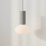 Hängeleuchte Flo, beige, 1-flammig, Glas