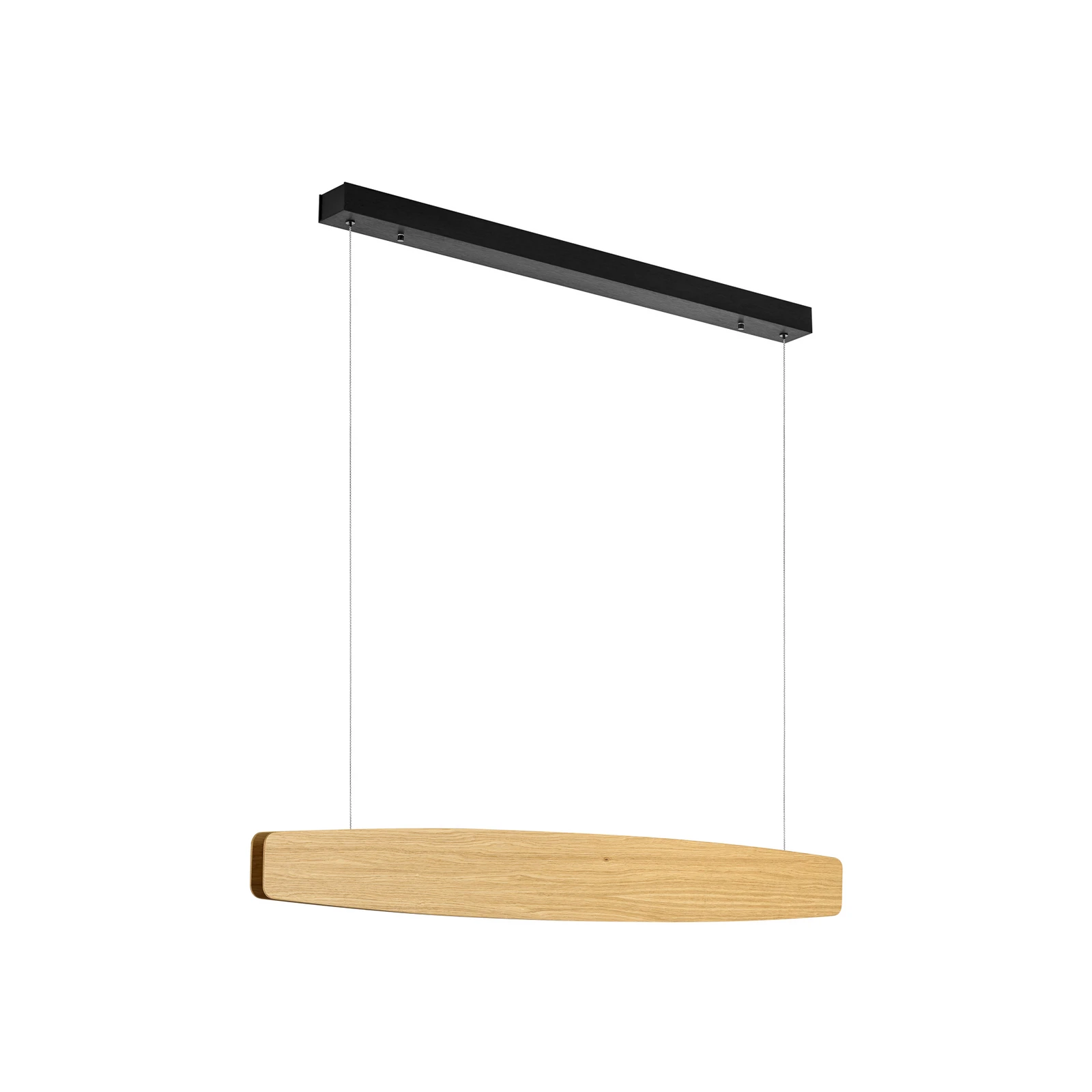 Quitani Suspensie LED Persida, 98 cm lungime, stejar, 2.700 K