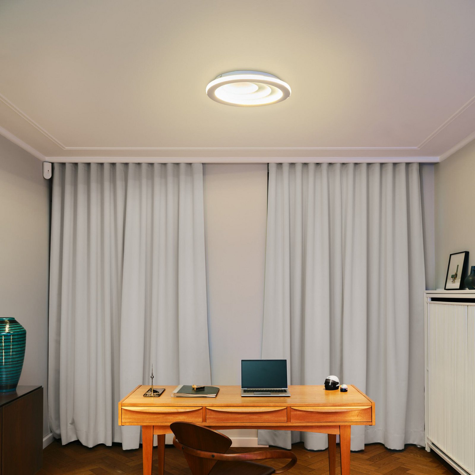 Lampa sufitowa LED OSRAM ORBIS SPIRAL OVAL, Ø 49 cm, biała, 37 W
