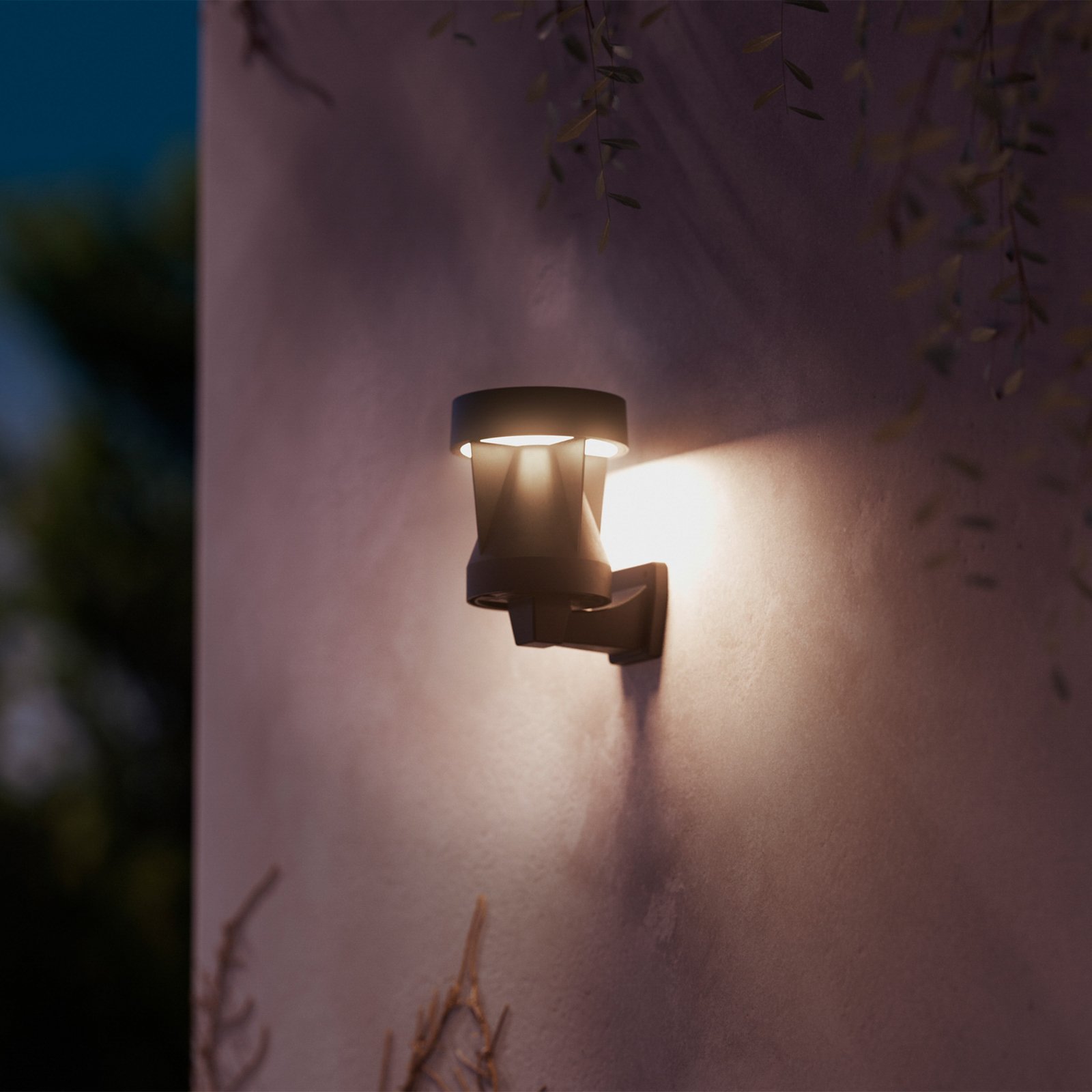 Philips LED-ulkoseinävalaisin Avery, musta, IP44