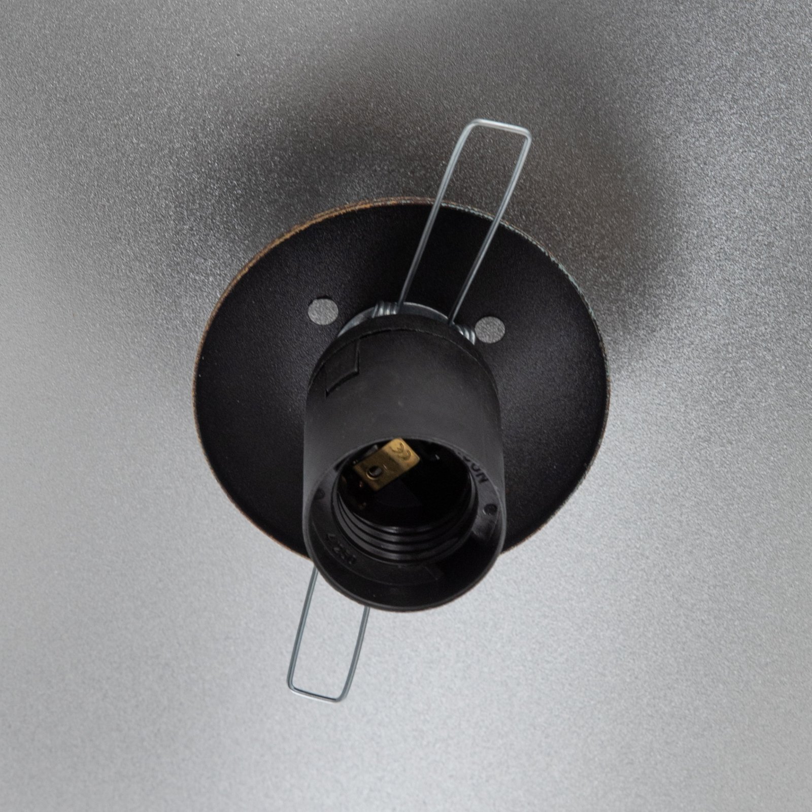 Lampada a sospensione Vatoz, a 1 luce, nera, Ø 40 cm, metallo/vetro Lampada a sospensione Vatoz, a 1 luce, nera, Ø 40 cm, metallo/vetro