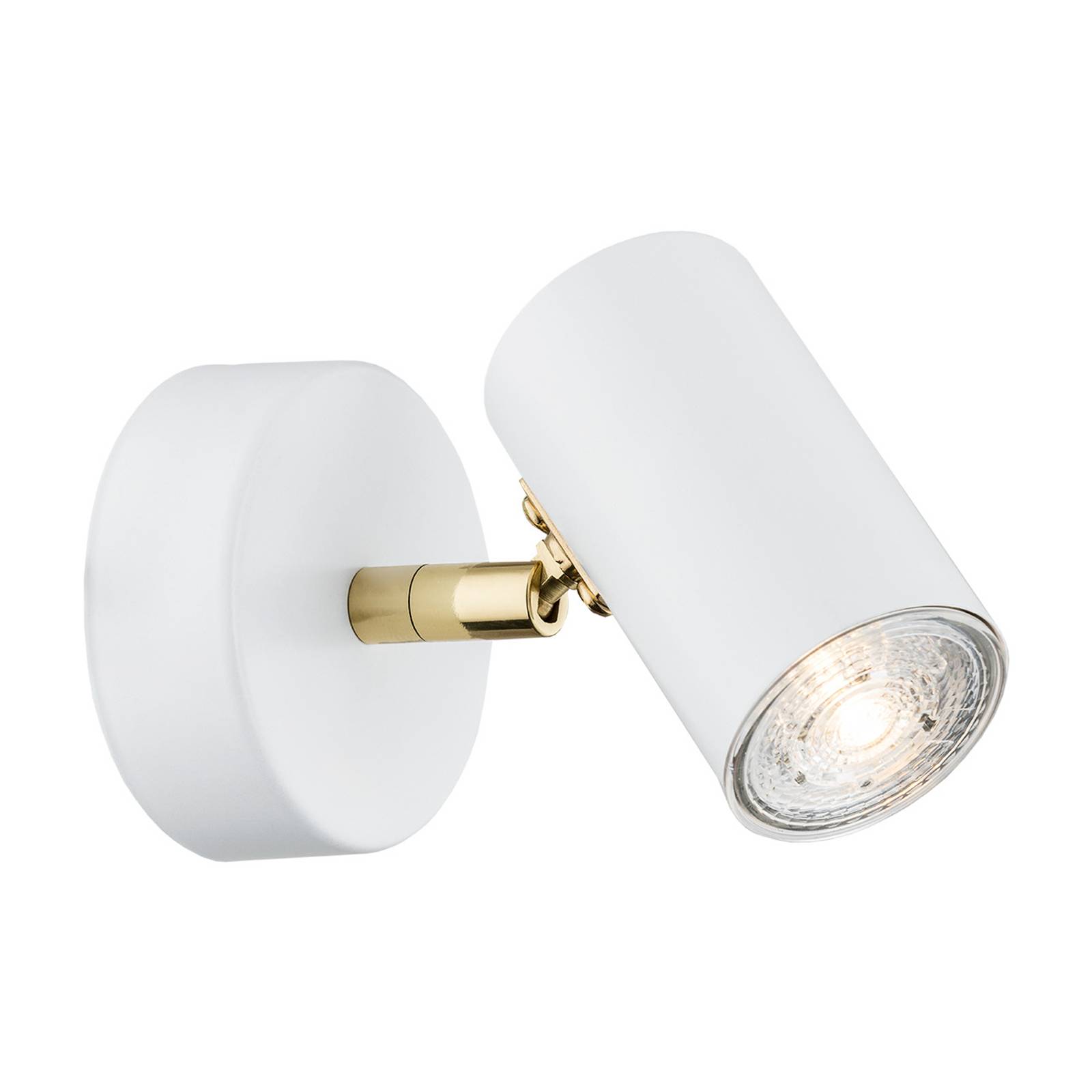 Spot pour plafond Lund blanc à une lampe