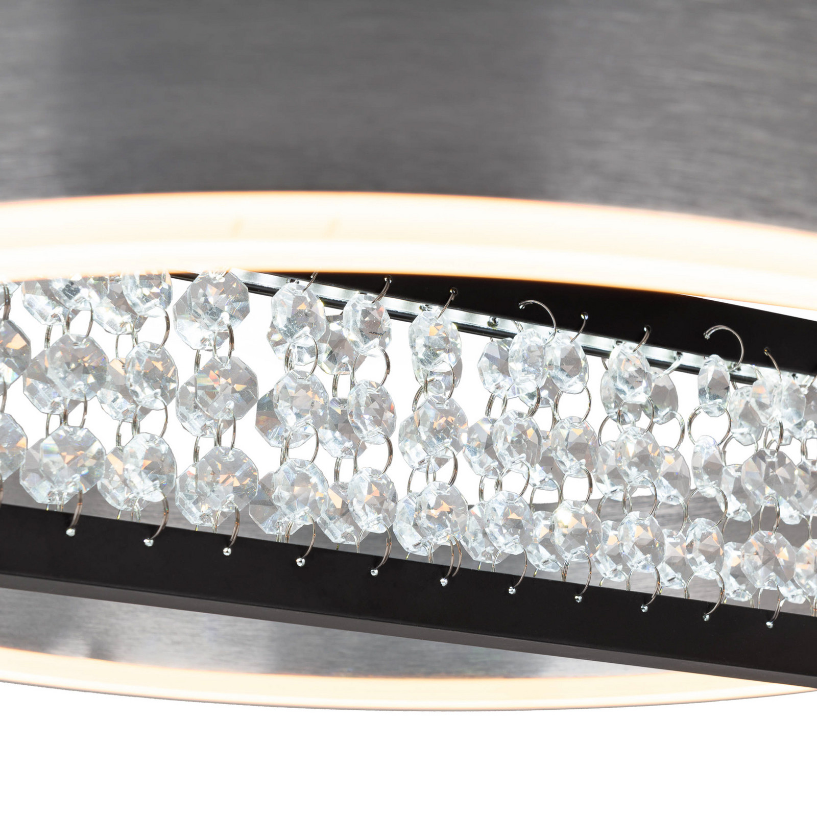 Näve Lampă suspendată LED Yvaris argintiu CCT telecomandă - Camera de zi / sufragerie - Modern - Aluminiu