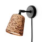 New Works Material Originals wall lamp mixed cork