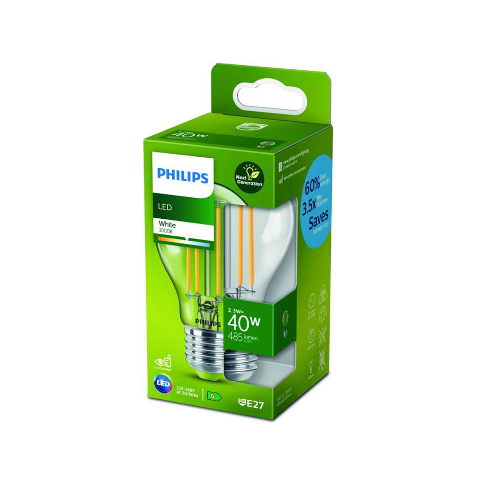 Philips żarówka LED E27 2,5W 3 000 K 485 lm