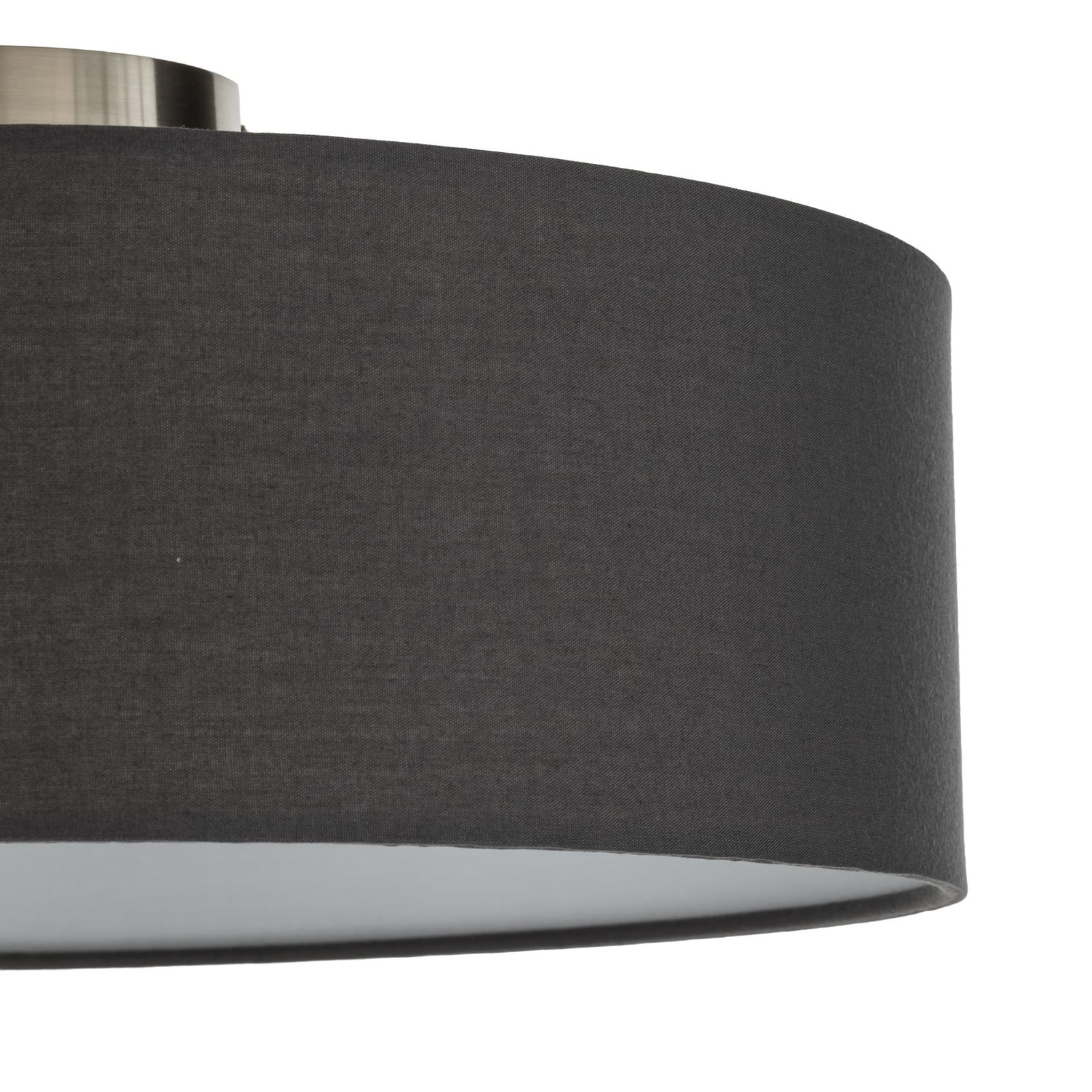 Sebatin Ceiling Lamp Ø40 Grey/White/Nickel - Lindby
