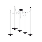 Norvind Żyrandol LED Ø 100 cm 10-punktowa czarny metal - Lindby