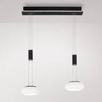 Paul Neuhaus Q-ETIENNE LED hanglamp 2-lamps, zwart
