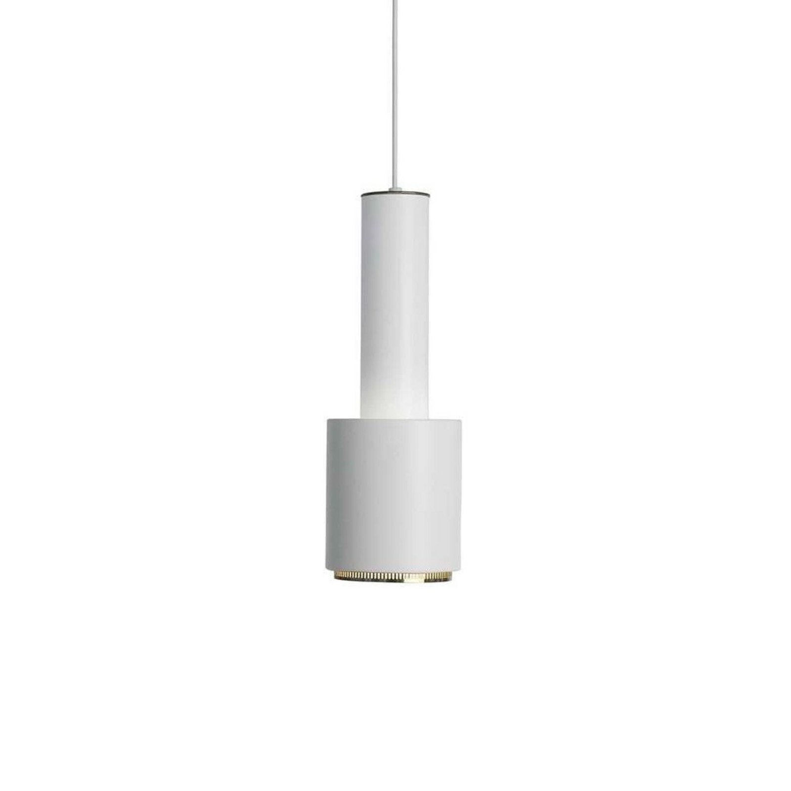 A110 Hand Grenade Candeeiro Suspenso White/Brass - Artek