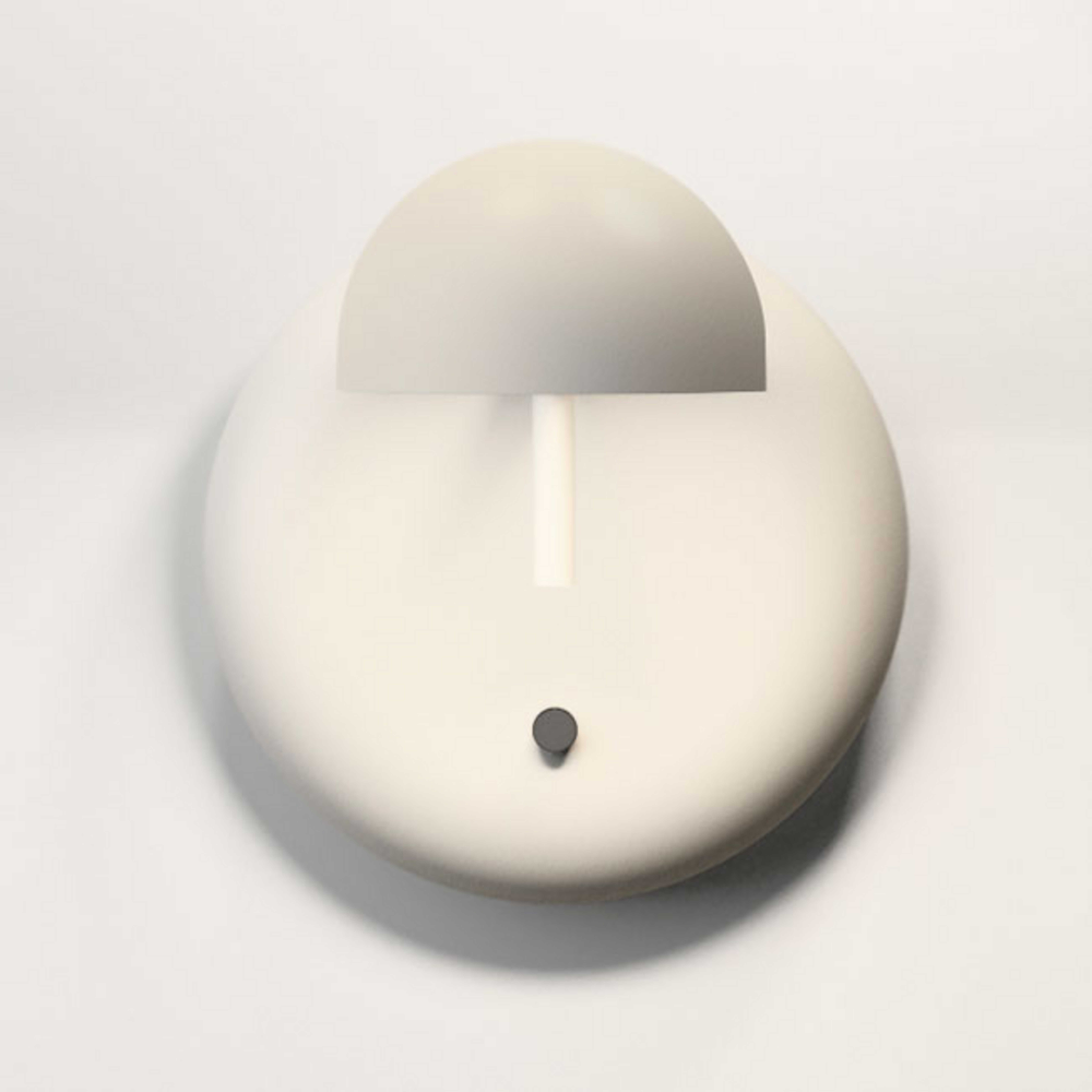 Pin 1675 LED-Wandleuchte, 11 cm, creme - Vibia