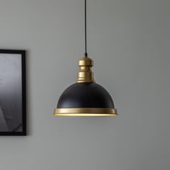 Hængelampe AV-4106-M31-BSY sort/antik guld