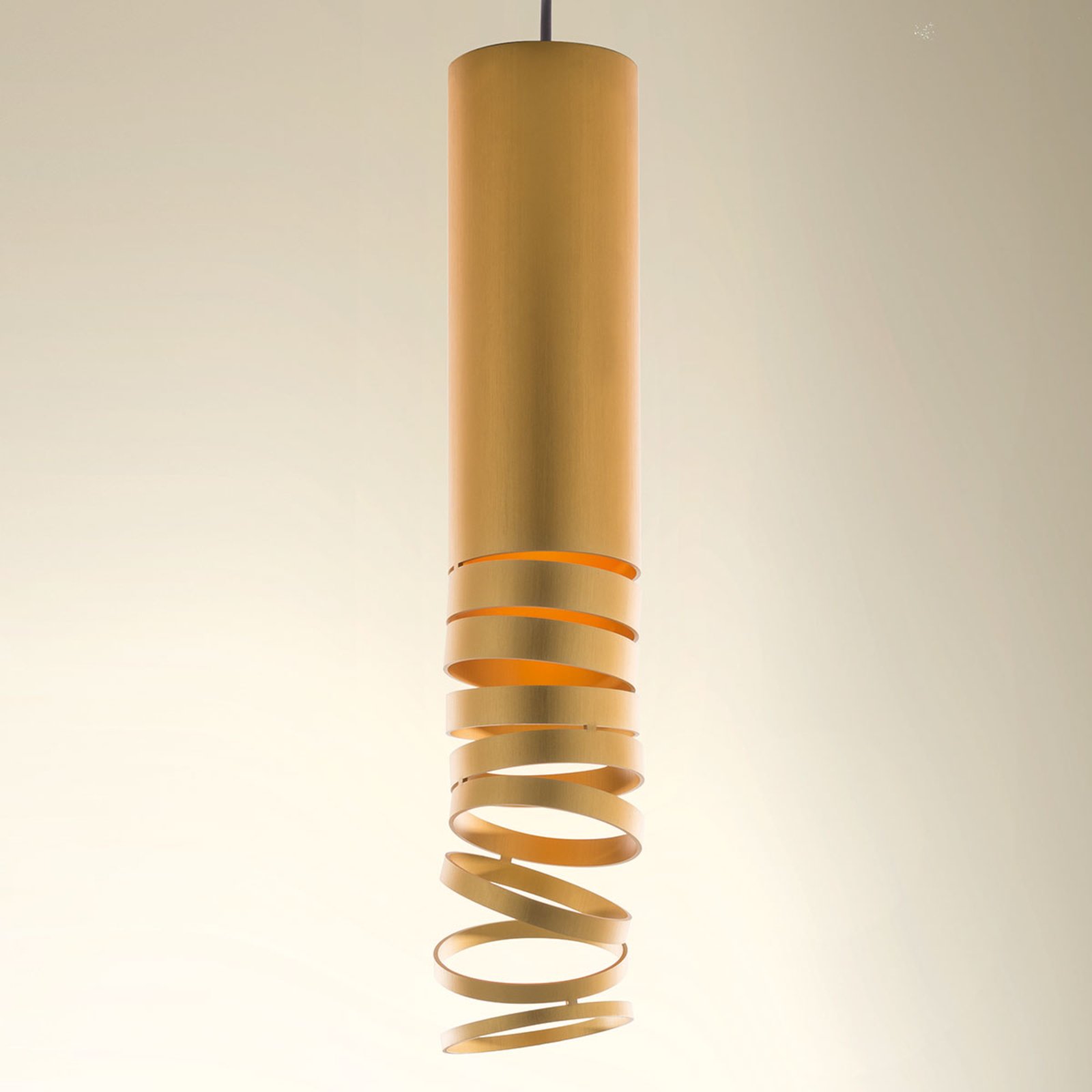 Závesná lampa Artemide Decomposé, zlatá