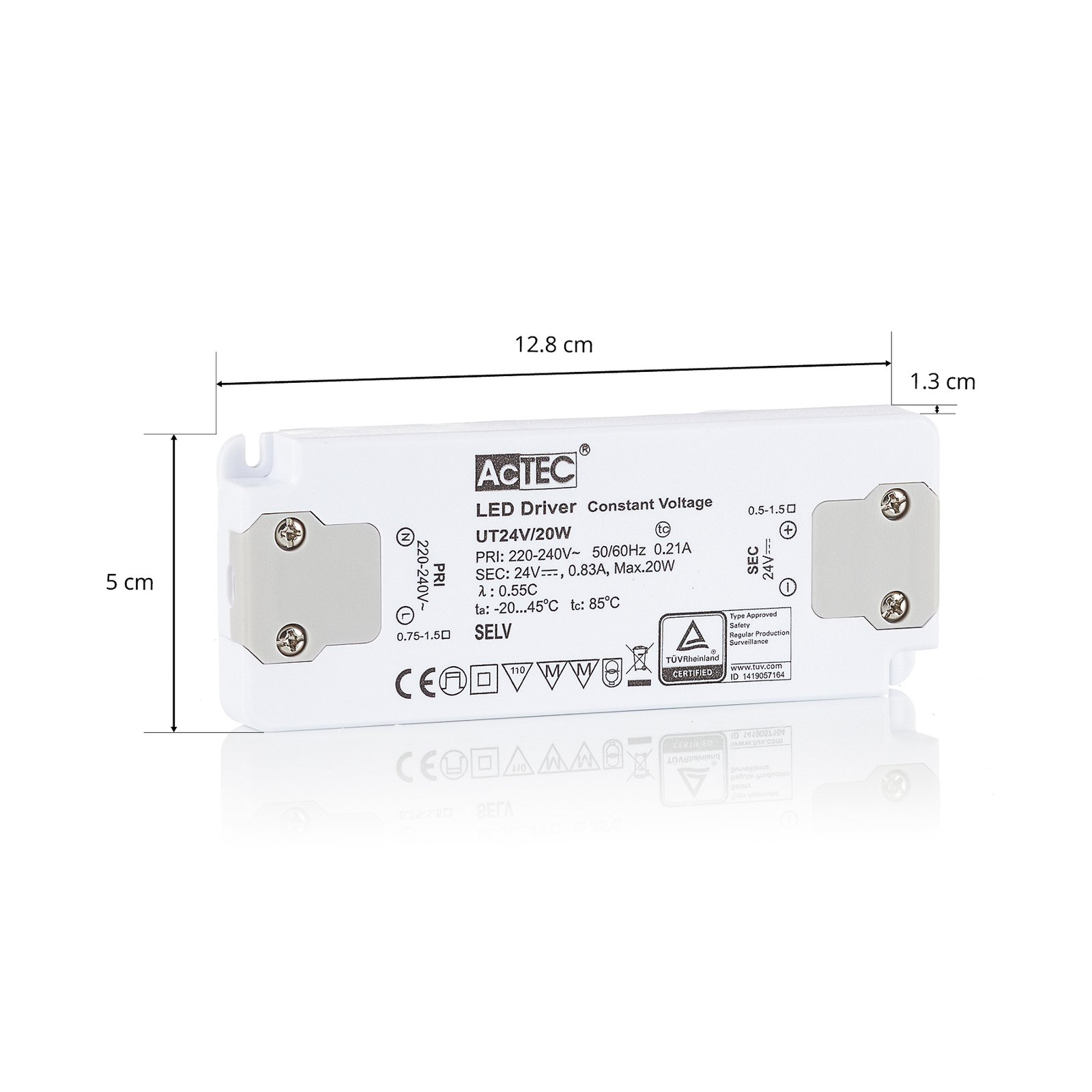 AcTEC Slim LED driver CV 24V, 20W