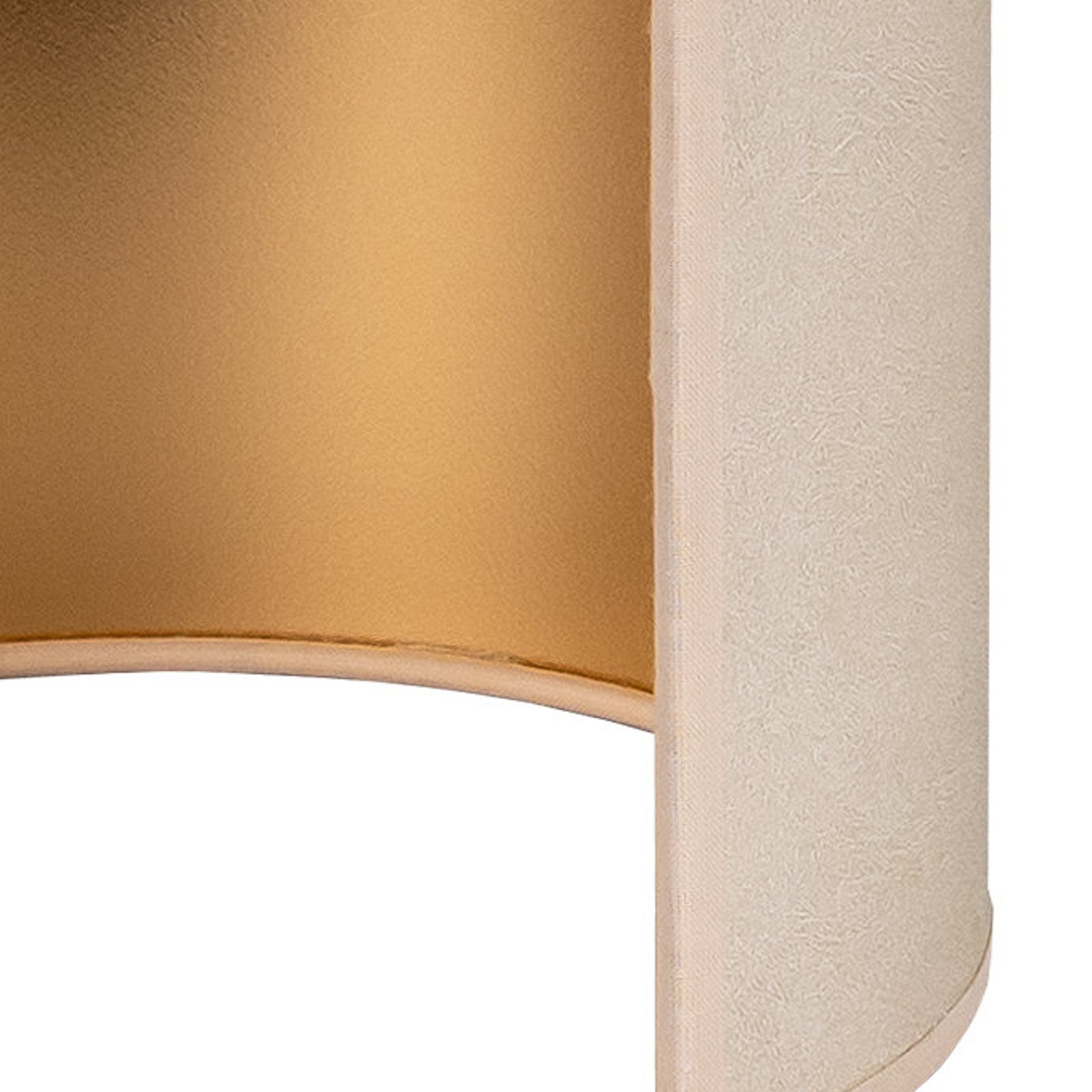 Envostar wall lamp Idun, light beige, imitation leather vegan, 24 cm