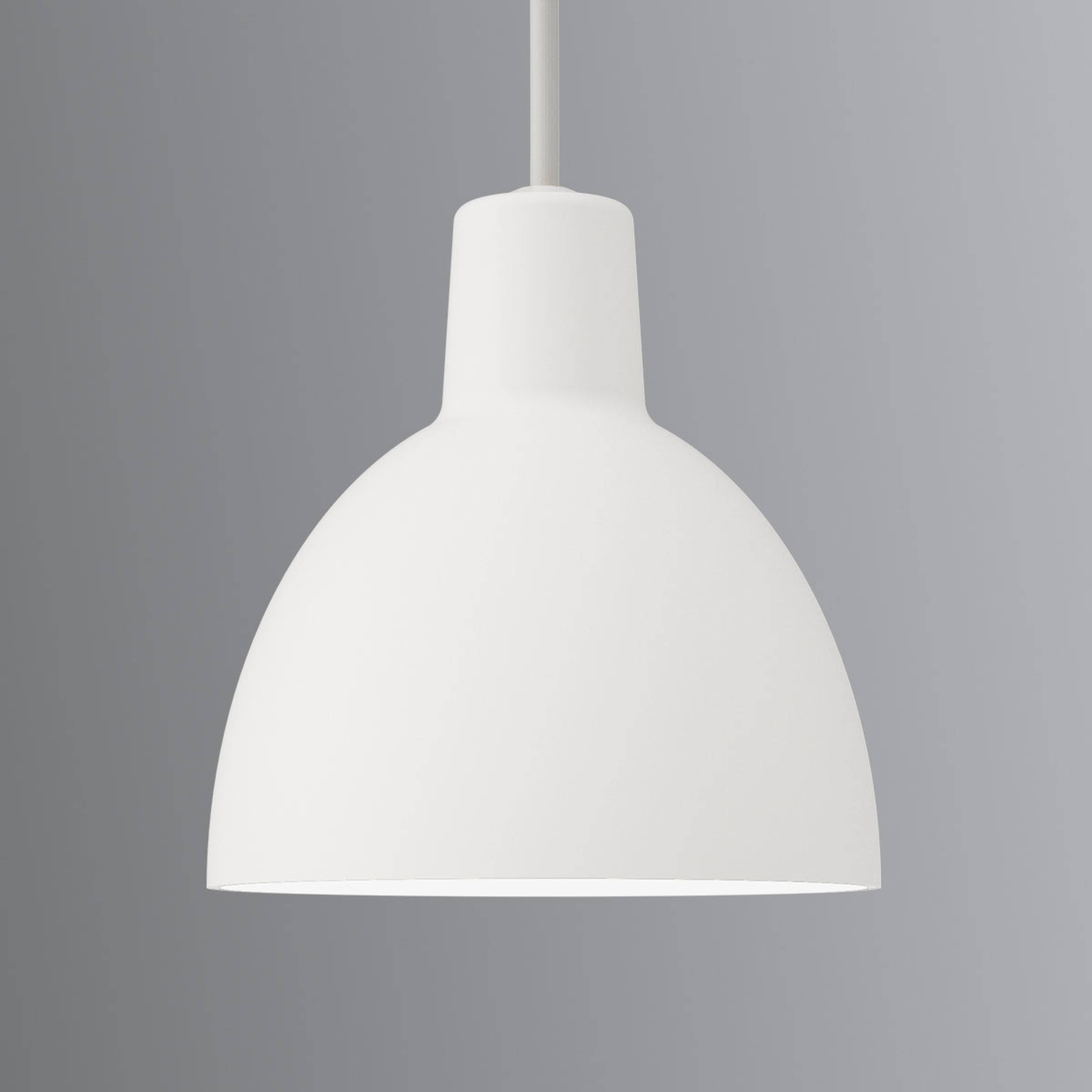 Minimalistische hanglamp Toldbod 120, wit