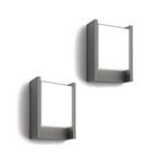 Philips LED лампа за външна стена Arbour UE, комплект от 2 броя, 2700 K