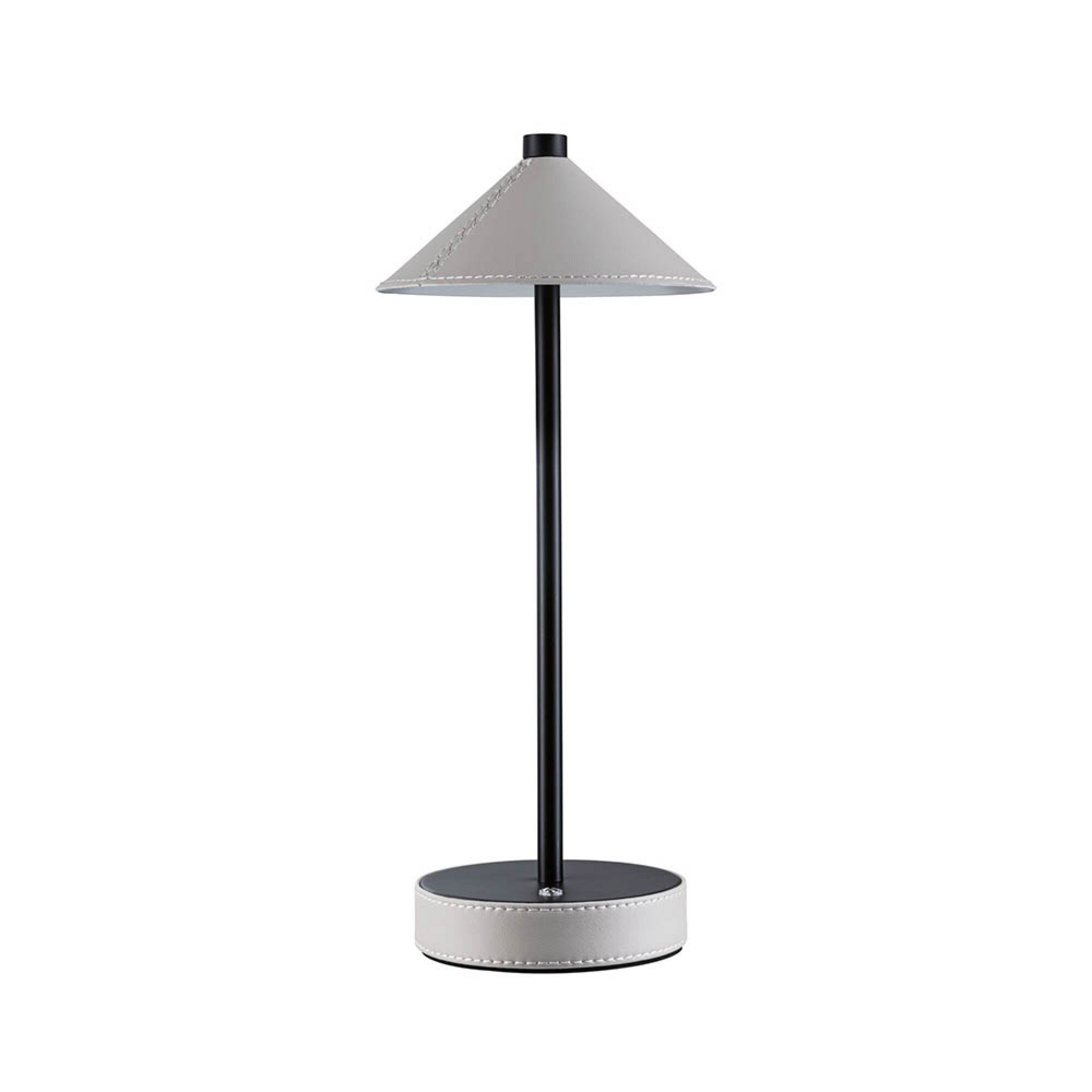 Pellini bærbar bordlampe sort/beige Down - Paulmann