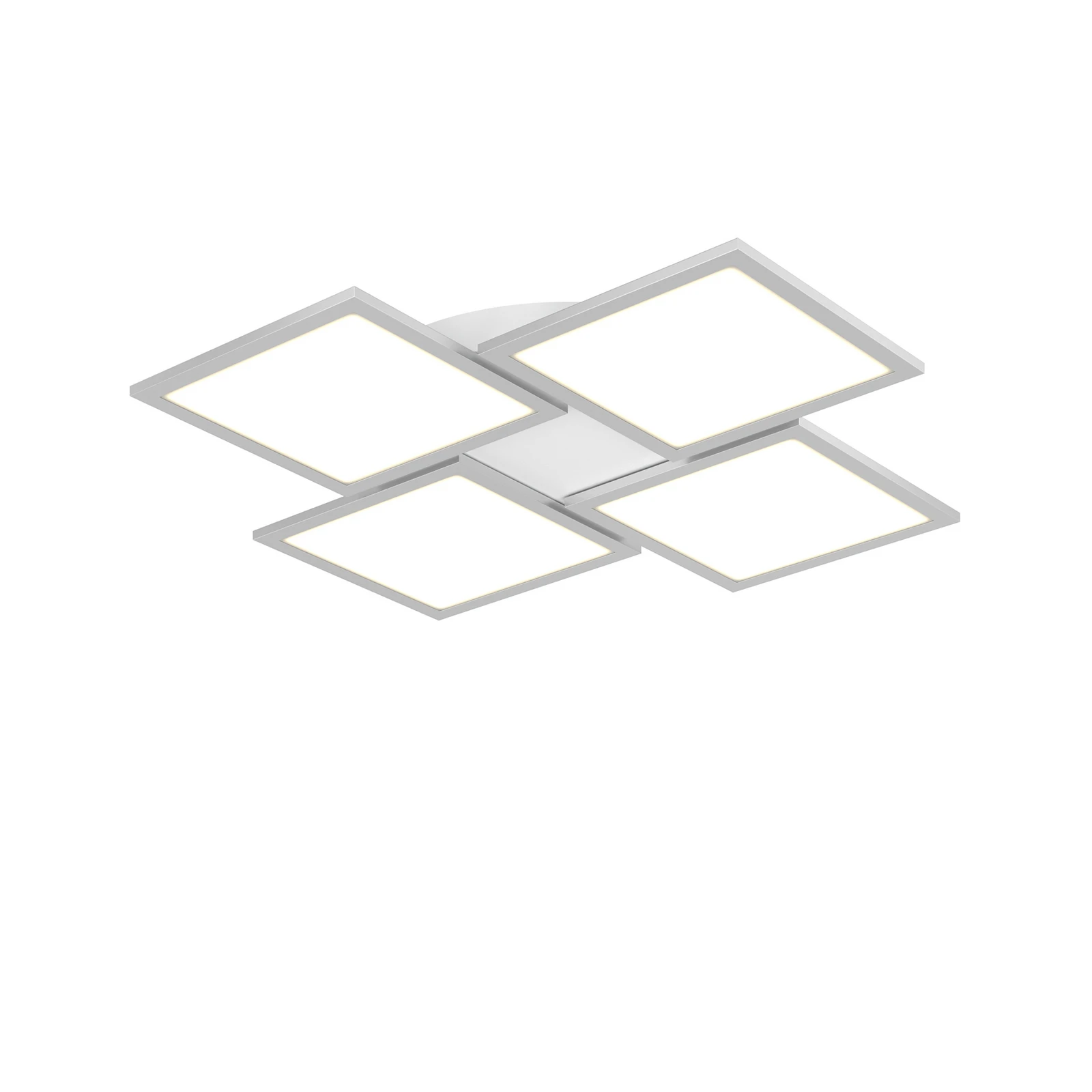 Lucande LED-Deckenlampe Ilira, 4-flg., silber, CCT, dimmbar