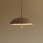 Versale pendant light, brown, Ø 35 cm, metal, 2 x E27