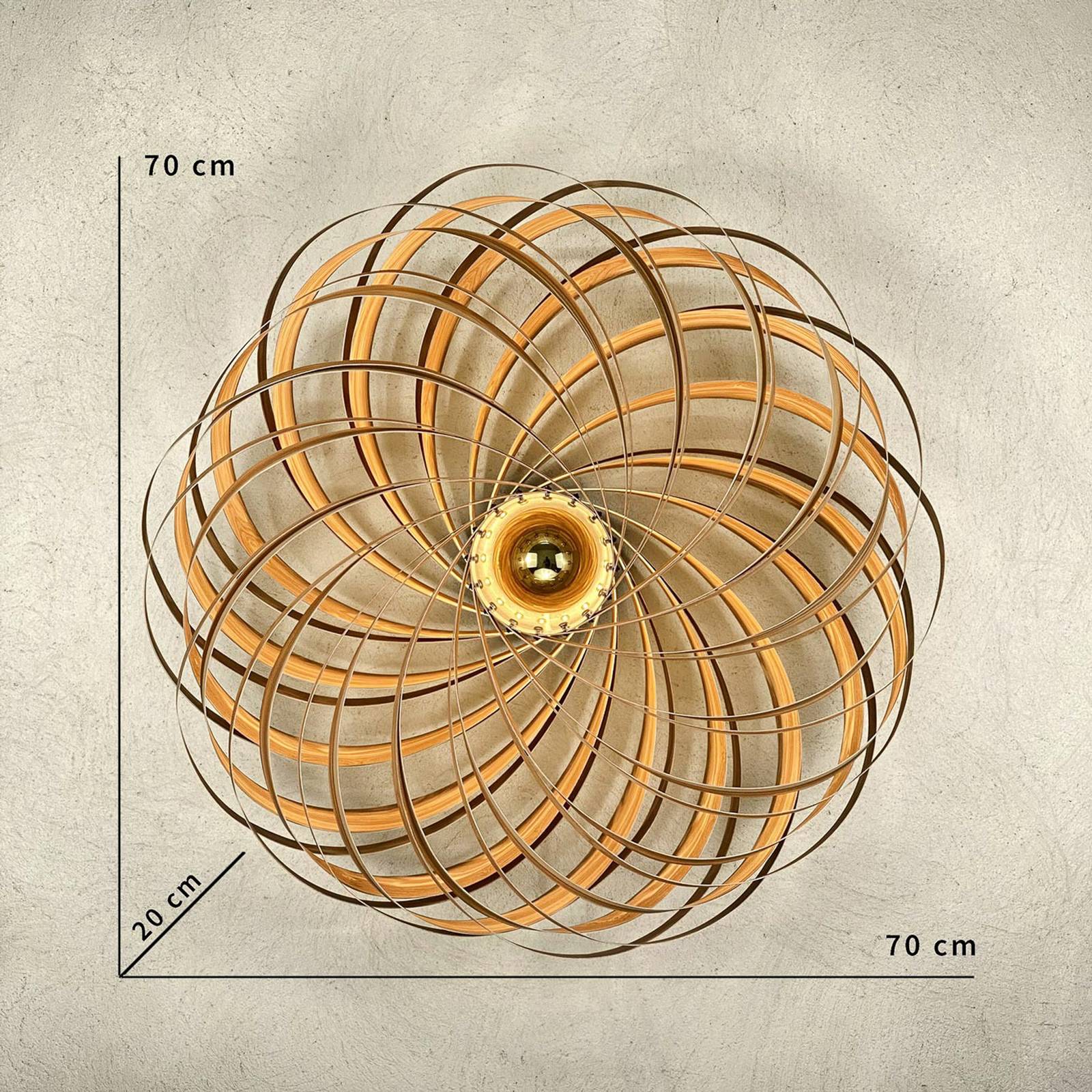 Gofurnit Veneria kinkiet, jesion oliwkowy, Ø 70 cm