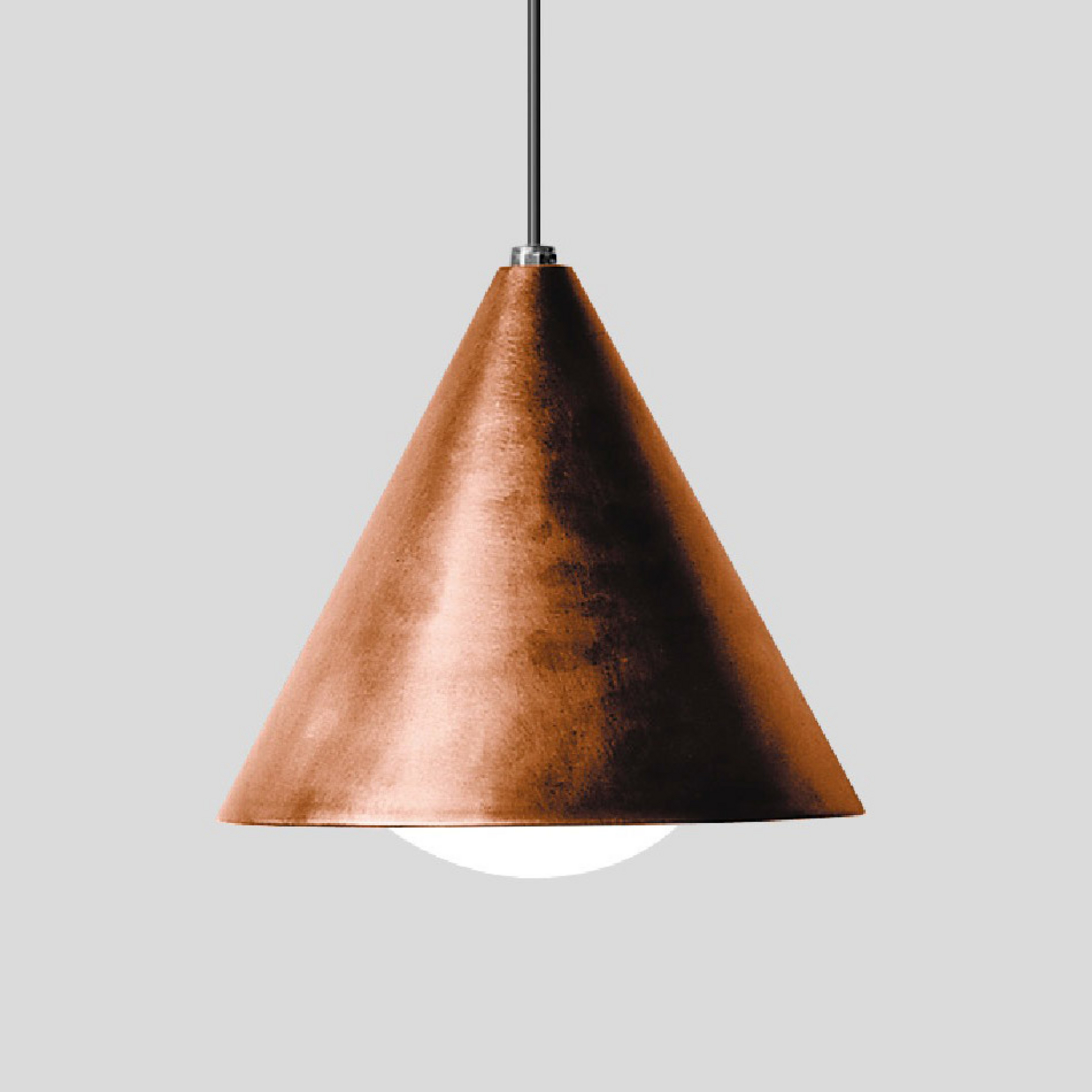 BEGA 31073K3 LED a sospensione rame/vetro opale