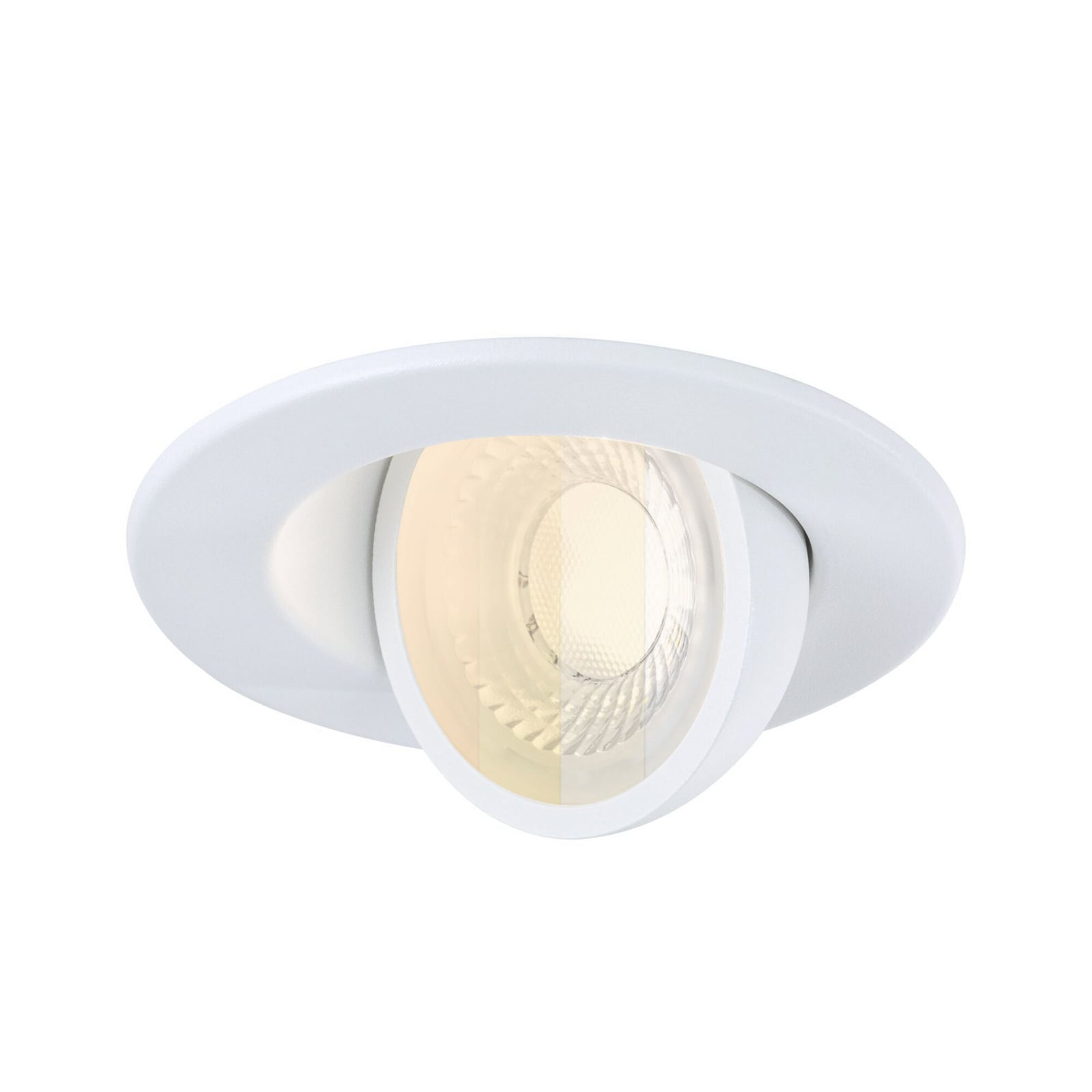 Paulmann Einbauspot Zina weiß Ø 9 cm IP65 schwenkbar CCT dim Paulmann Einbauspot Zina weiß Ø 9 cm IP65 schwenkbar CCT dim