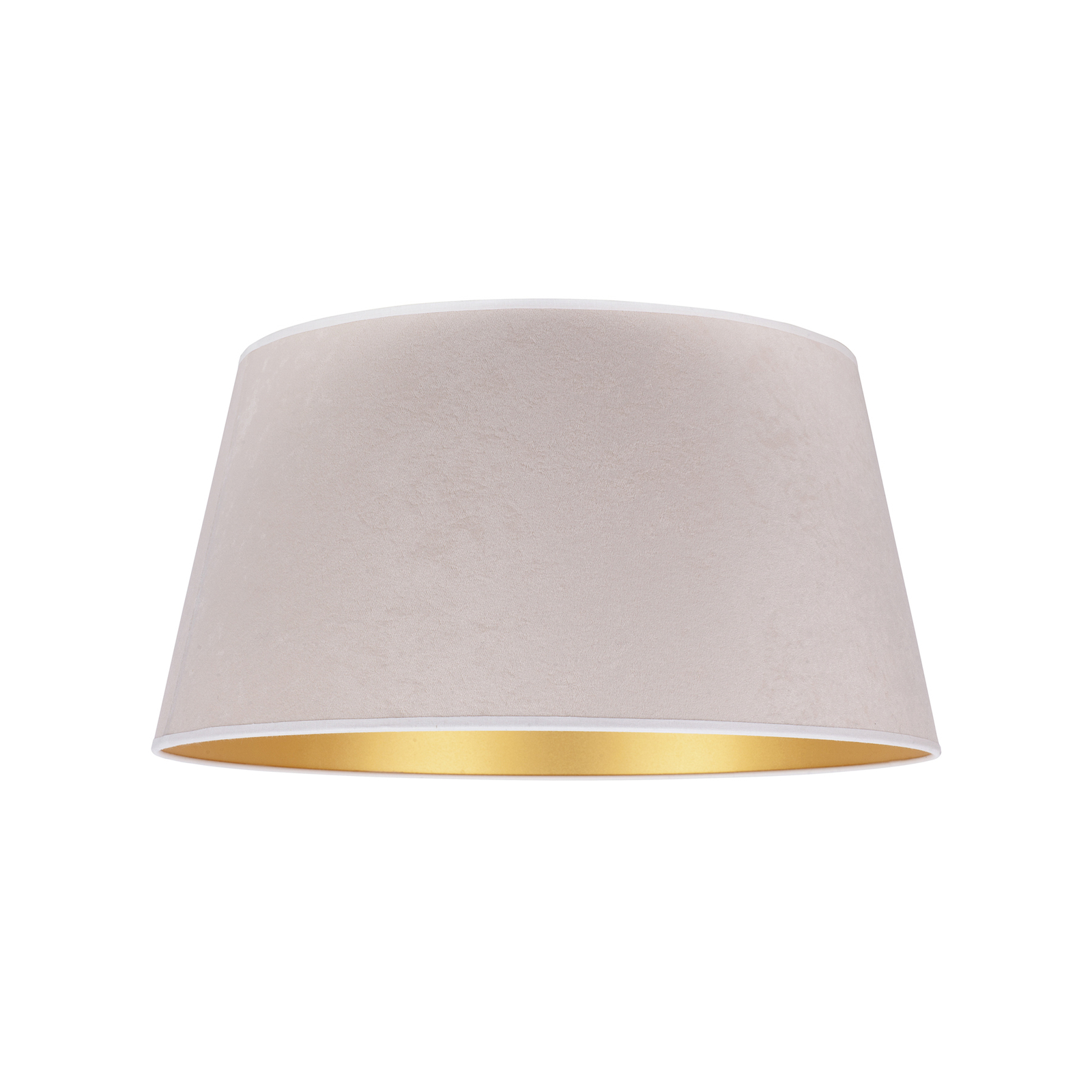 Cone lámpaernyő 22,5 cm magas, ekrü/arany