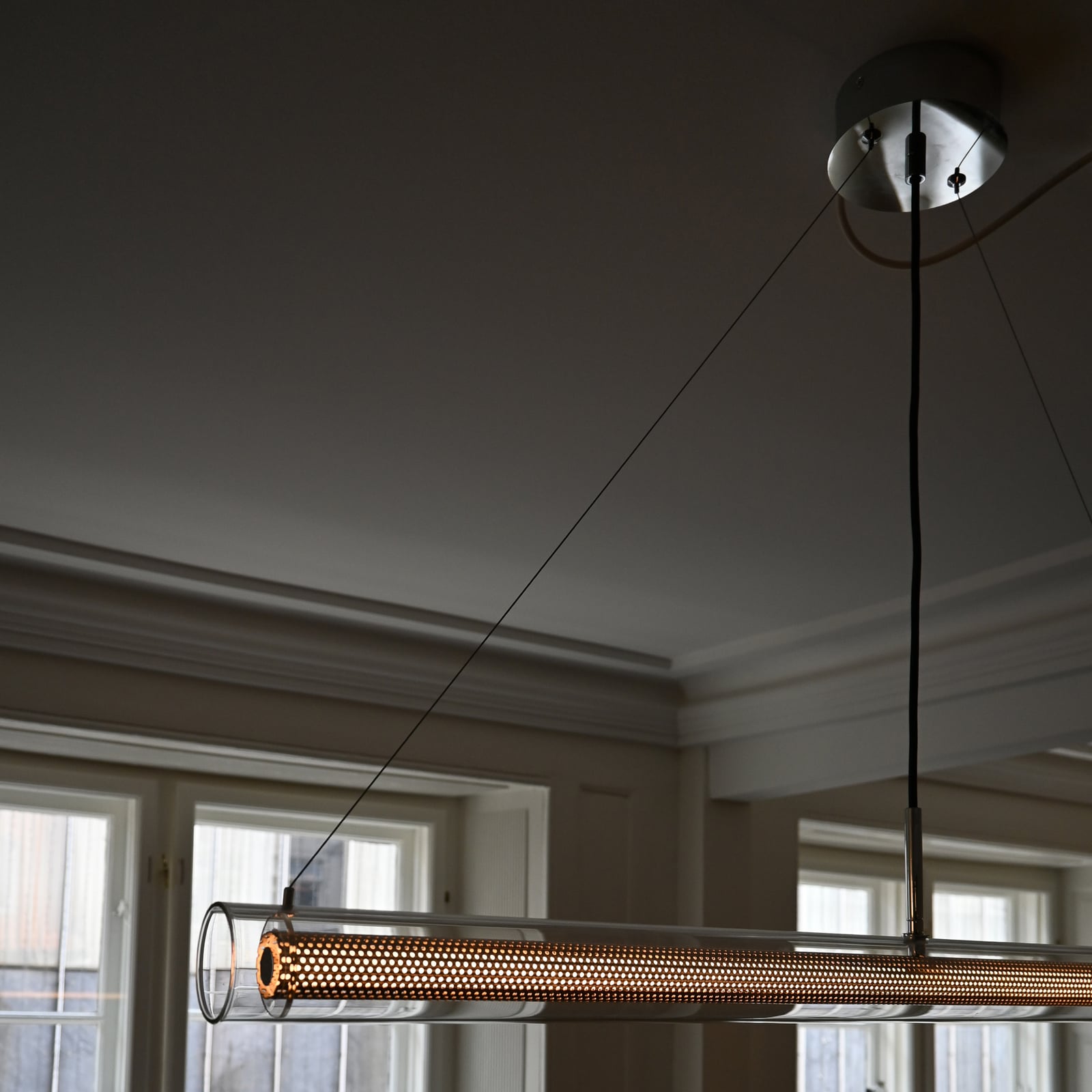 Závěsné světlo Frame LED, Ø 6 cm, chrom - 101 Copenhagen