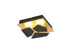 Sorea LED Plafonieră Black/Gold - Lindby