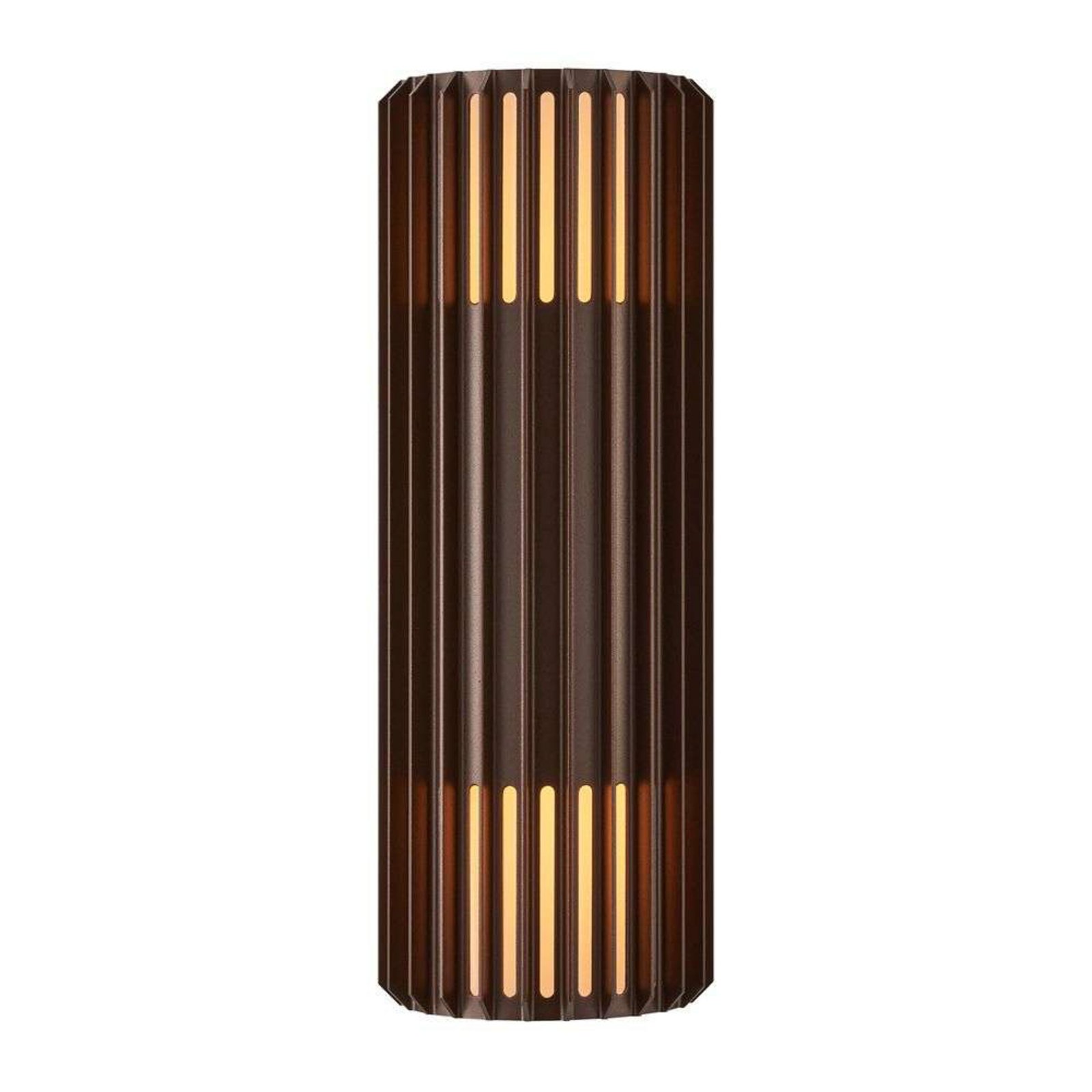 Aludra Double Outdoor Wall Lamp Seaside Metallic Brown - Nordlux