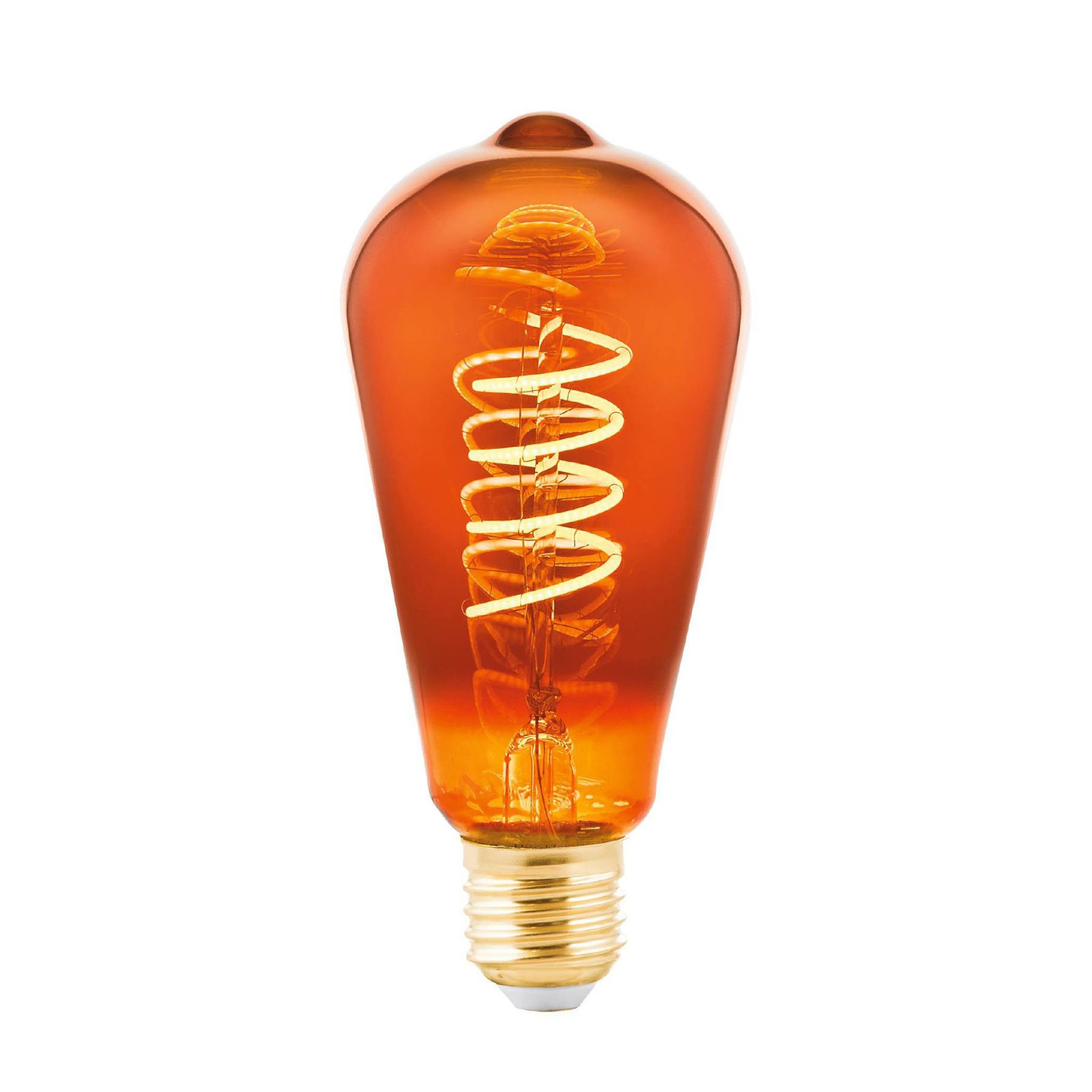 Ampoule LED ST64 E27 4 W 2 000 K filament cuivré