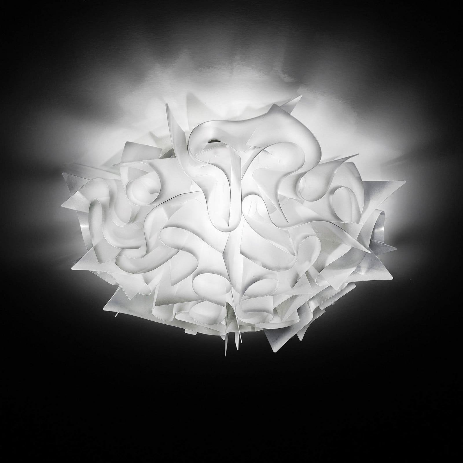 Veli Wandleuchte weiß 32 cm Slamp - Wohnzimmer - Design - Kunststoff - Rund