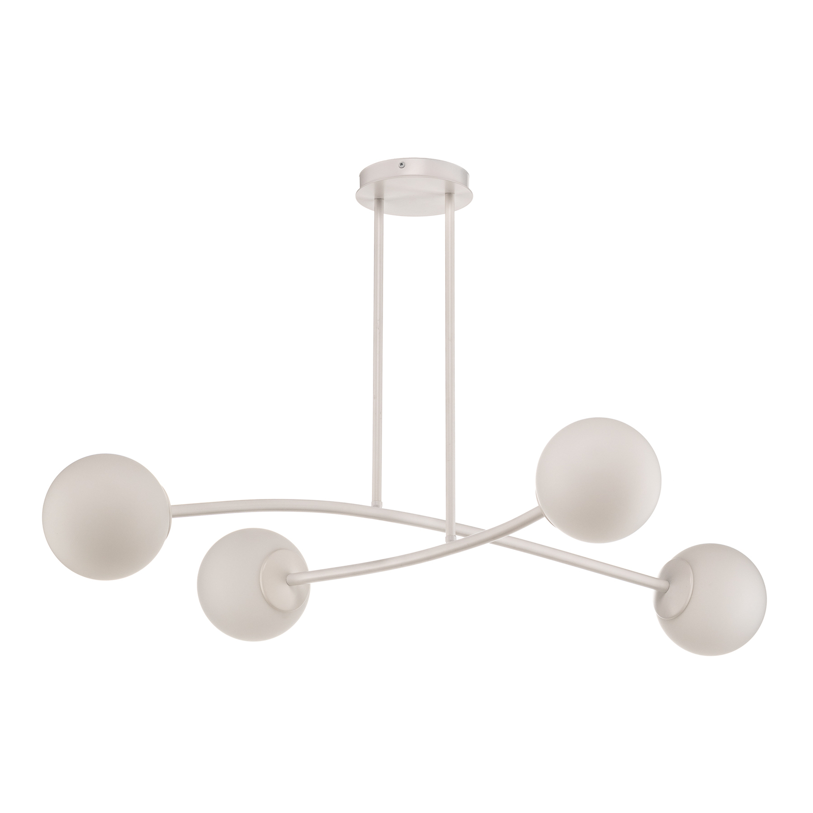 Plafondlamp Major, wit, 4-lamps