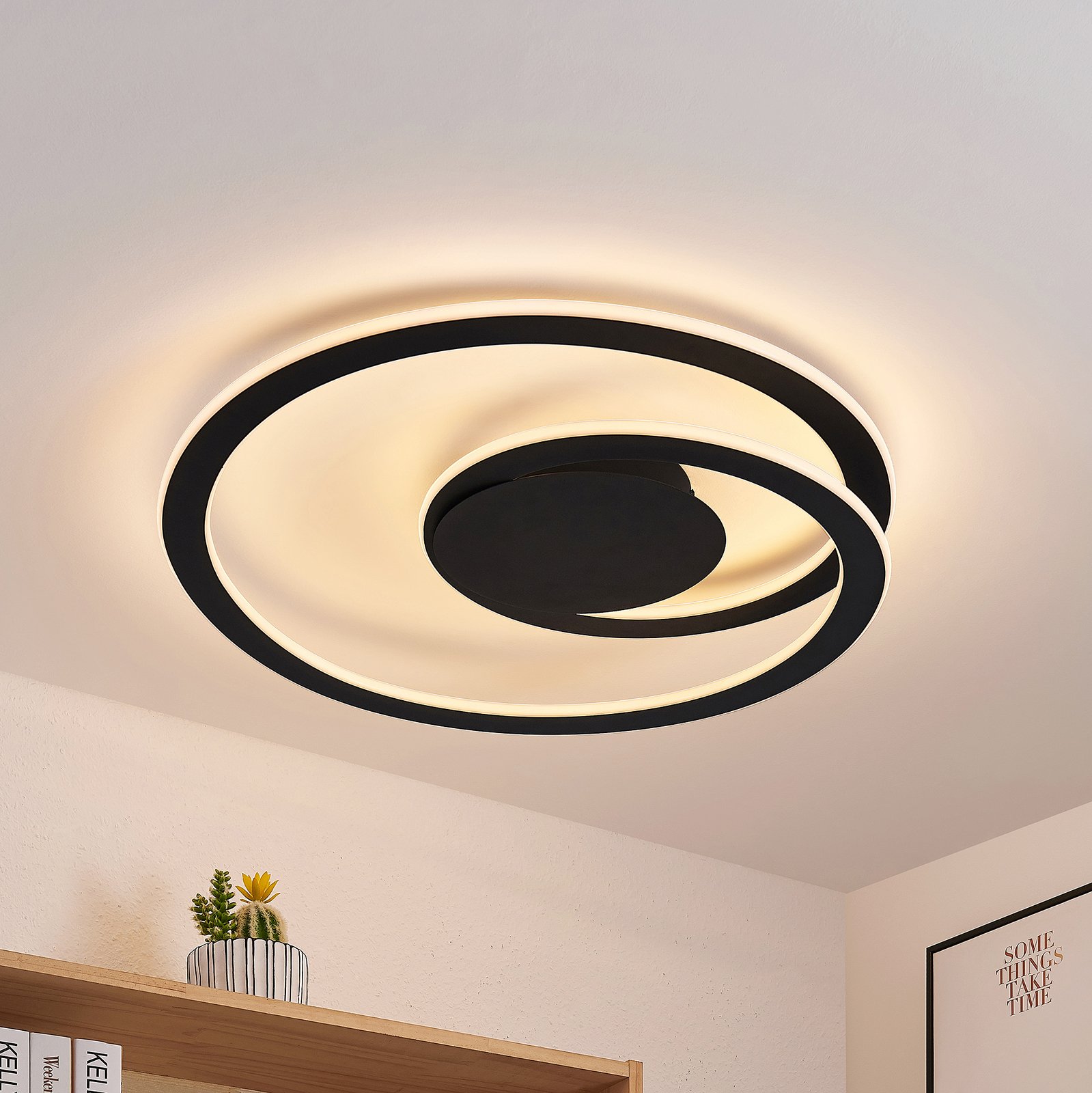 Lindby Favio LED-Deckenleuchte, dimmbar, Ø 66 cm
