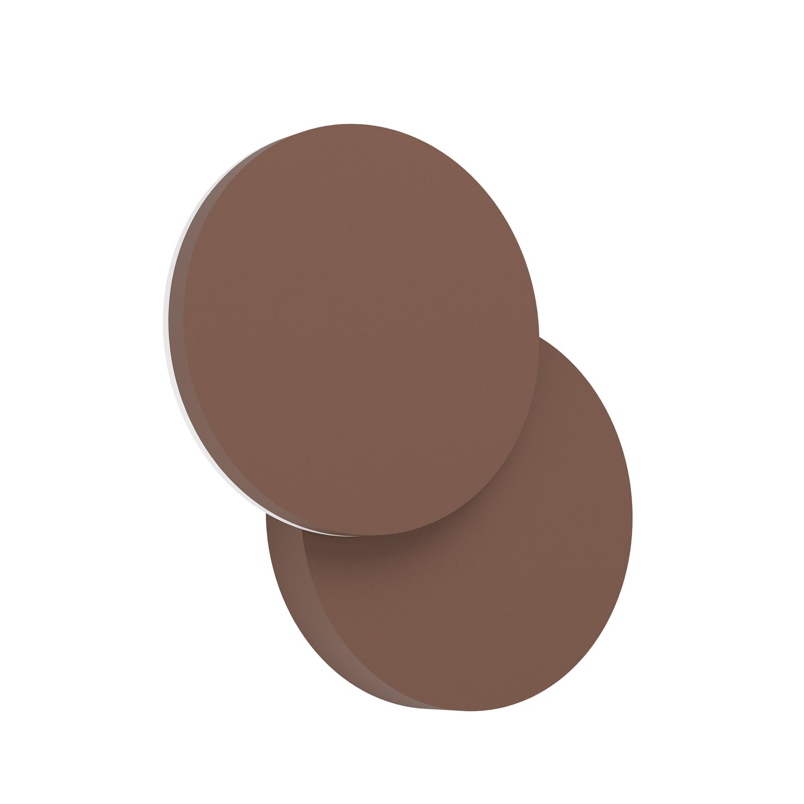 LED-Außenwandlampe Pedersano, rostfarben, Ø 14 cm Metall