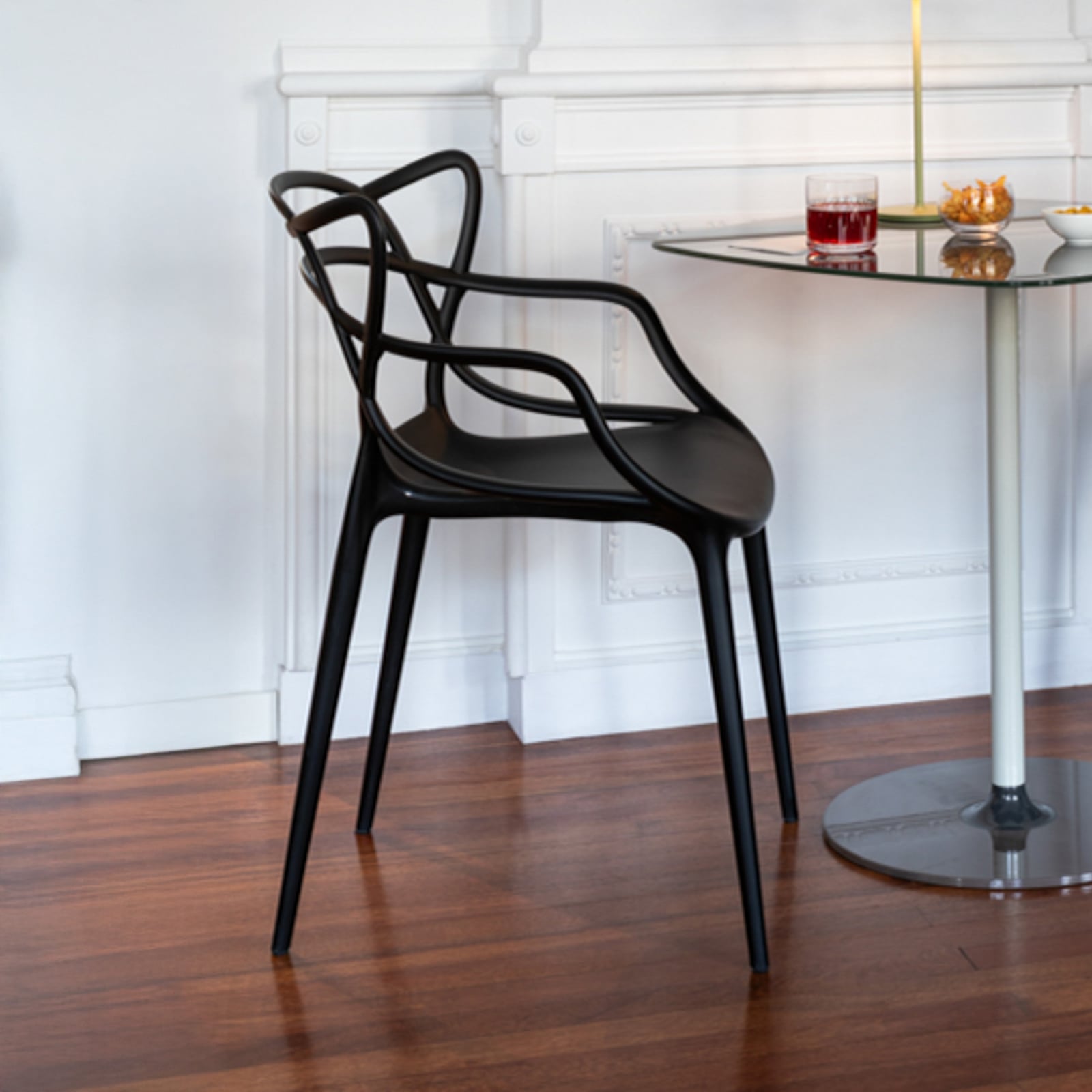 Masters chair, black, height 83 cm - Kartell