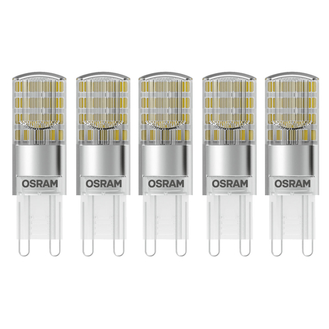 OSRAM LED-stiftpære G9 2,6W i 5-blister