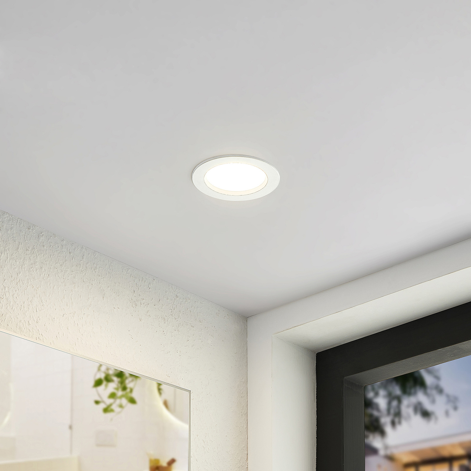 Arcchio LED recessed light Milaine, white, dimmable, set of 2