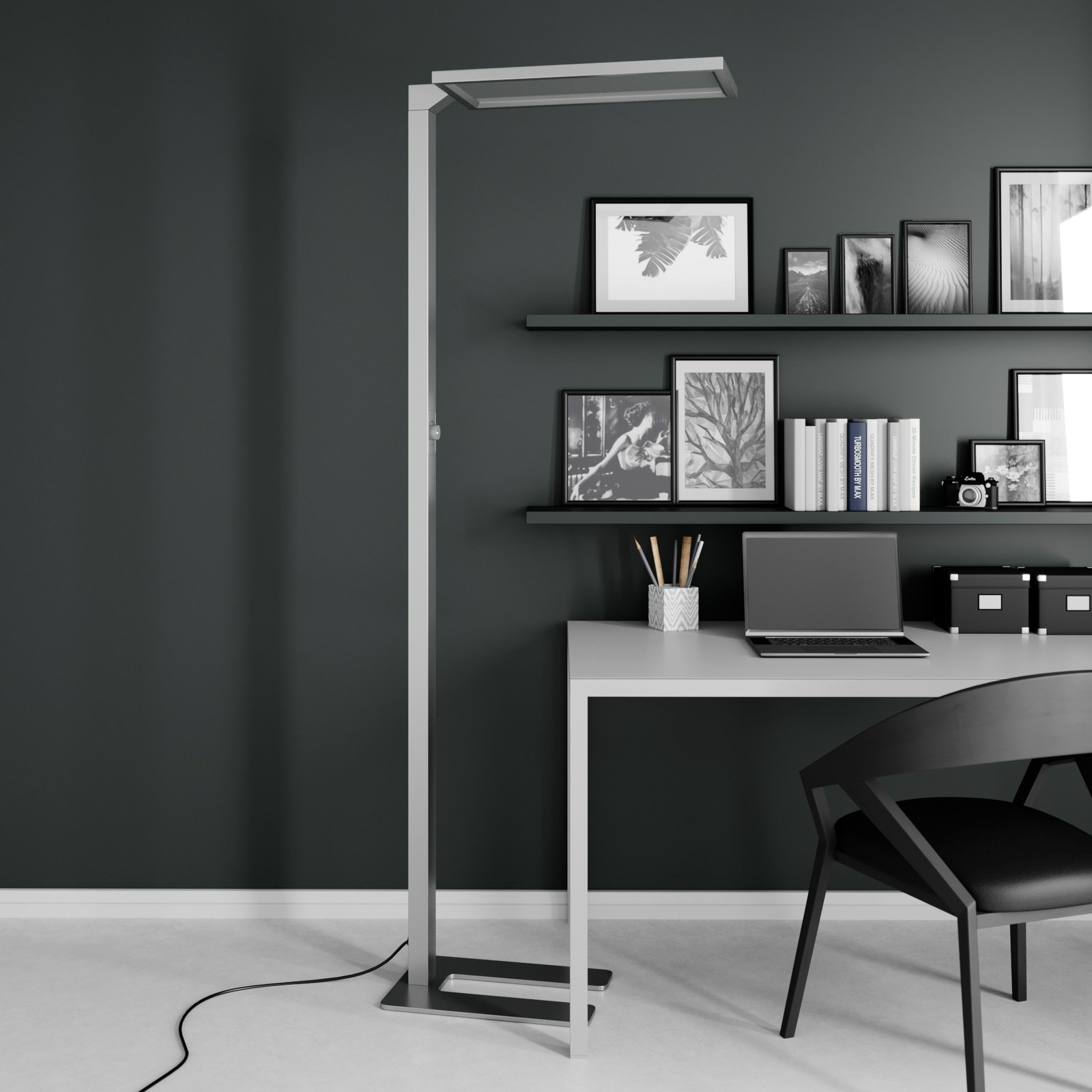 Prios Lexo LED-Office-Stehleuchte mit Dimmer