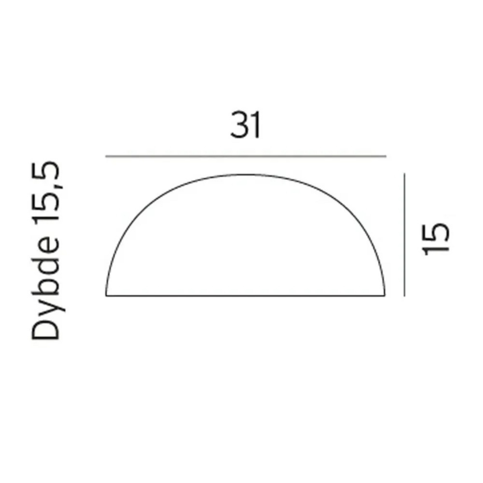 Halden LED 8,5W Aplica de Exterior Aluminium - Norlys