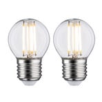 Paulmann LED teardrop E27 5W 2700K filament 2-pack