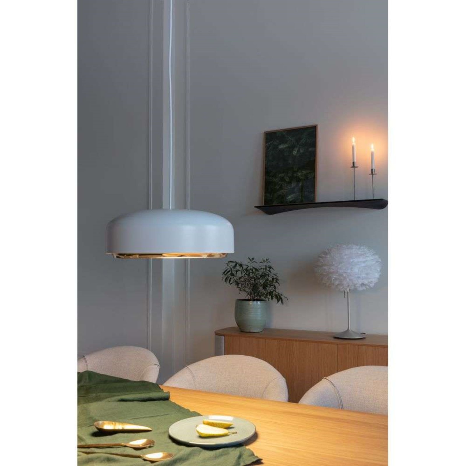 Hazel Pendant Medium White - UMAGE