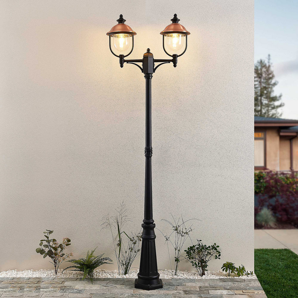 Lindby Clint 2 Parkstolpa, koppar från Lindby